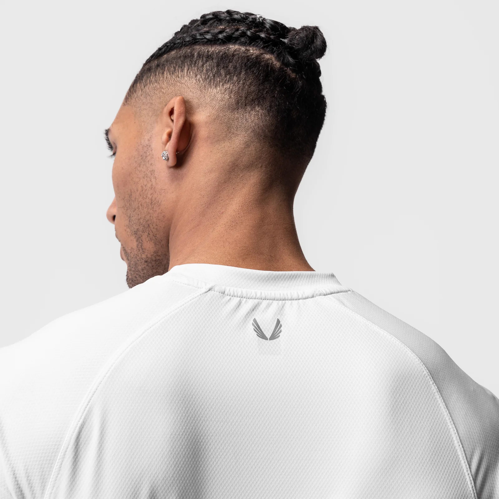 0918. AeroSilver® Fitted Tee - White - Image 4