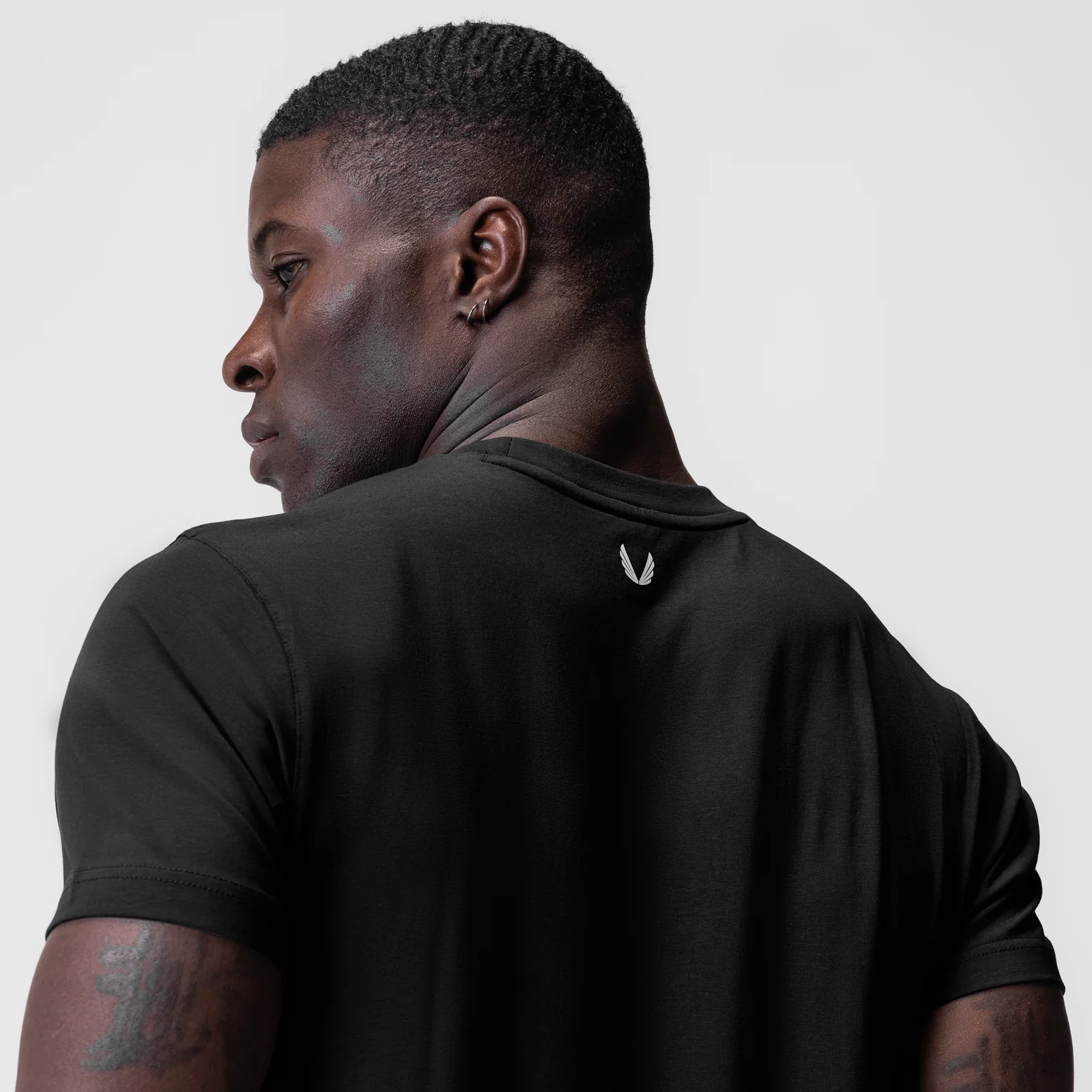 0923. Supima® Essential Tee - Black - Image 4