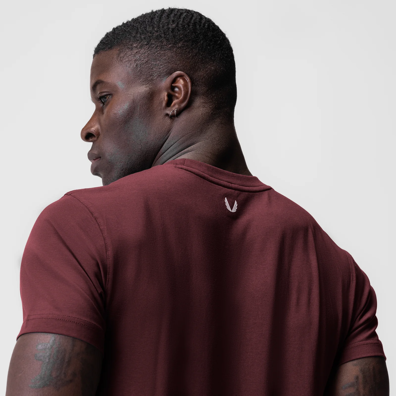0923. Supima® Essential Tee - Crimson - Image 4