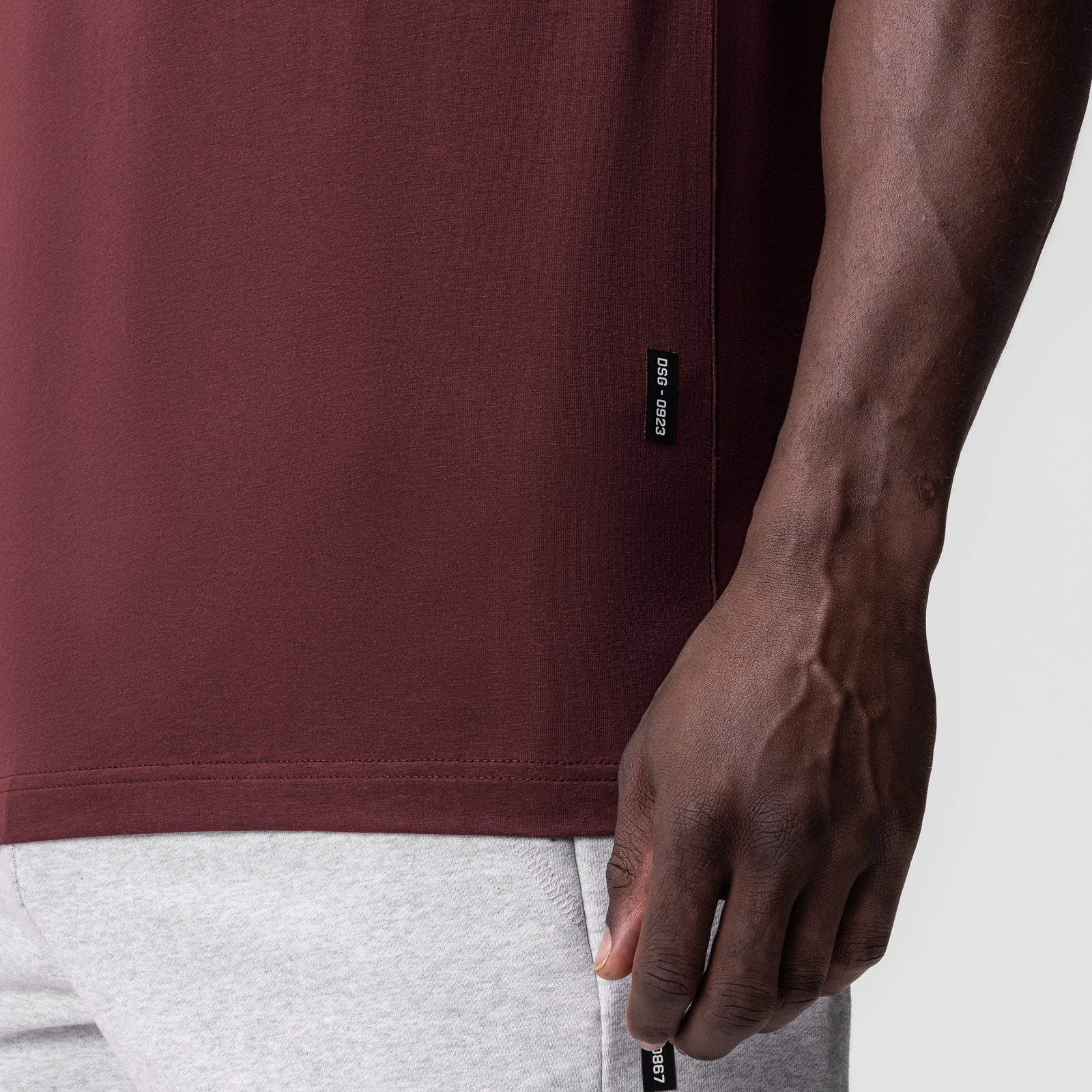 0923. Supima® Essential Tee - Crimson - Image 5