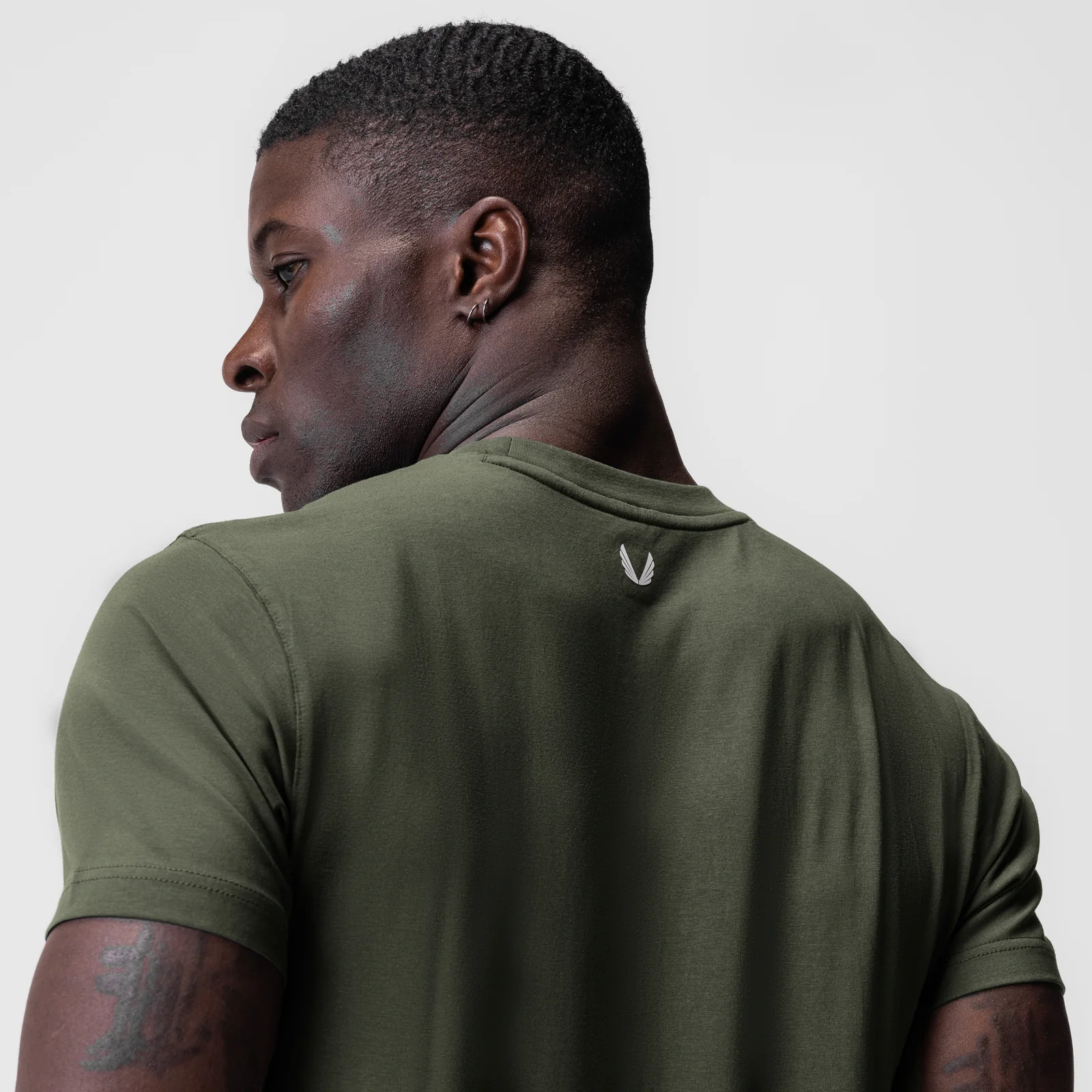0923. Supima® Essential Tee - Olive - Image 4