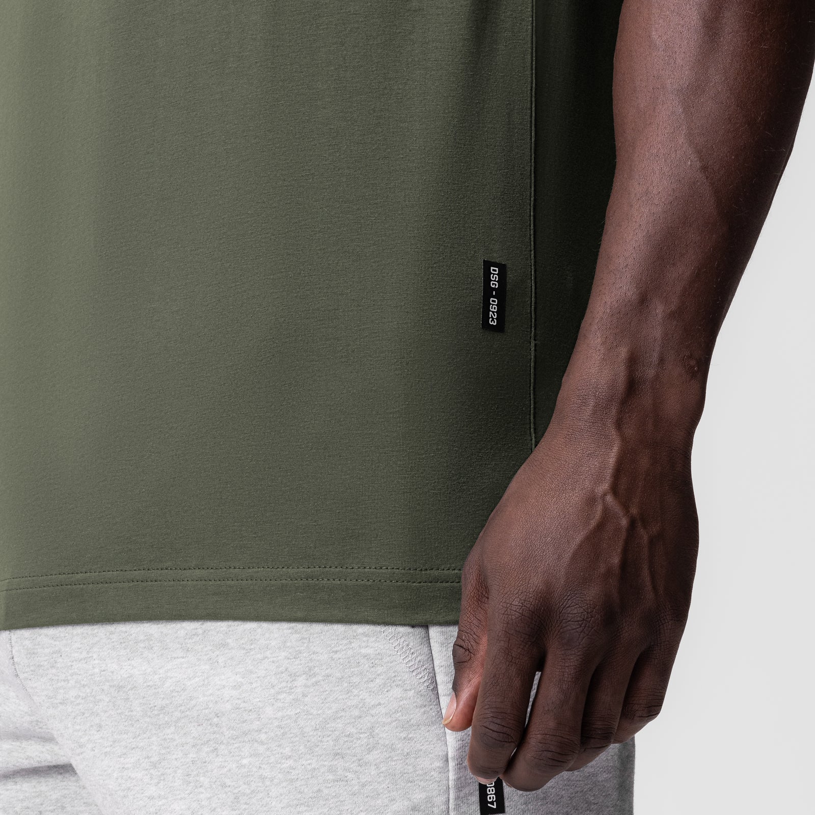 0923. Supima® Essential Tee - Olive - Image 5