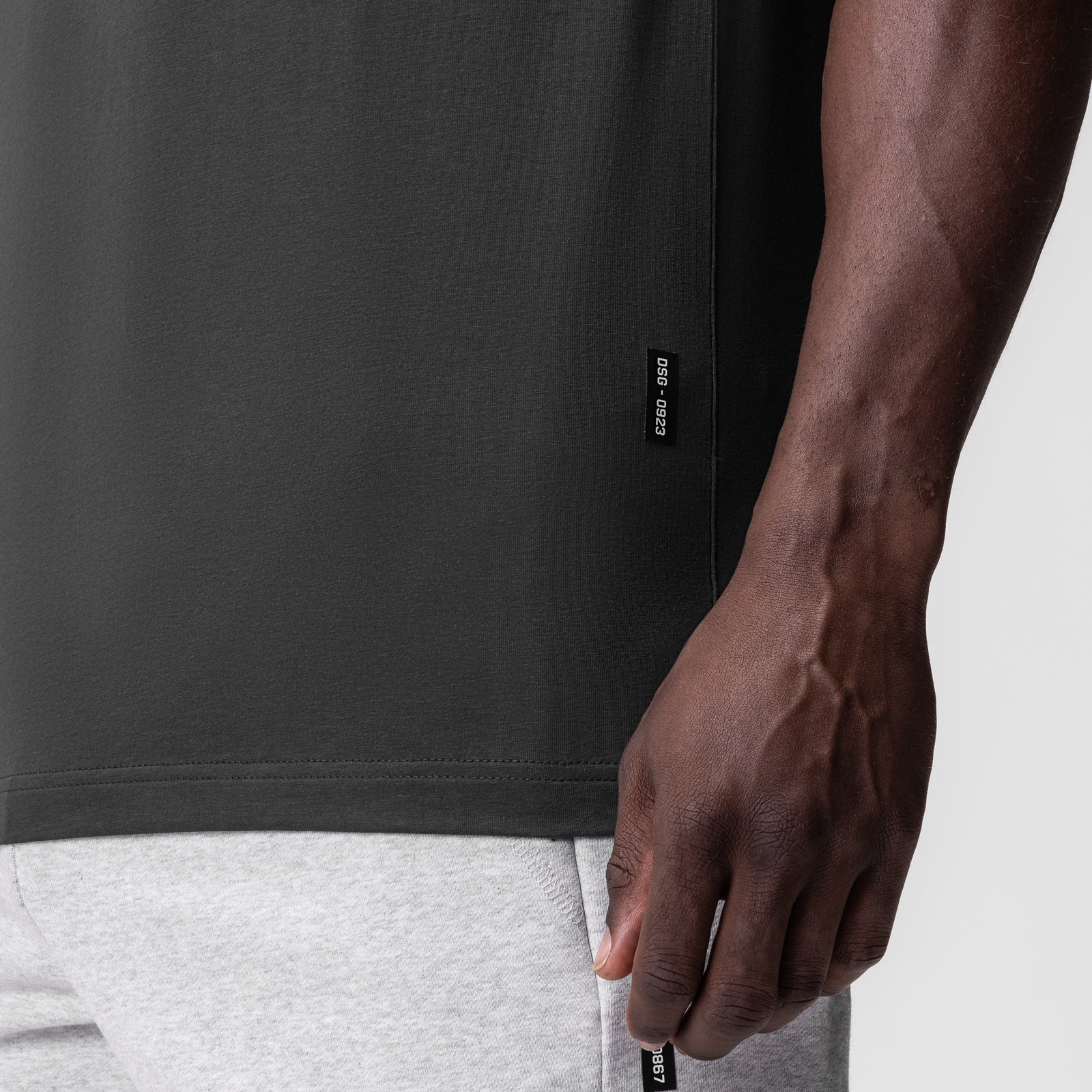 0923. Supima® Essential Tee - Space Grey - Image 5