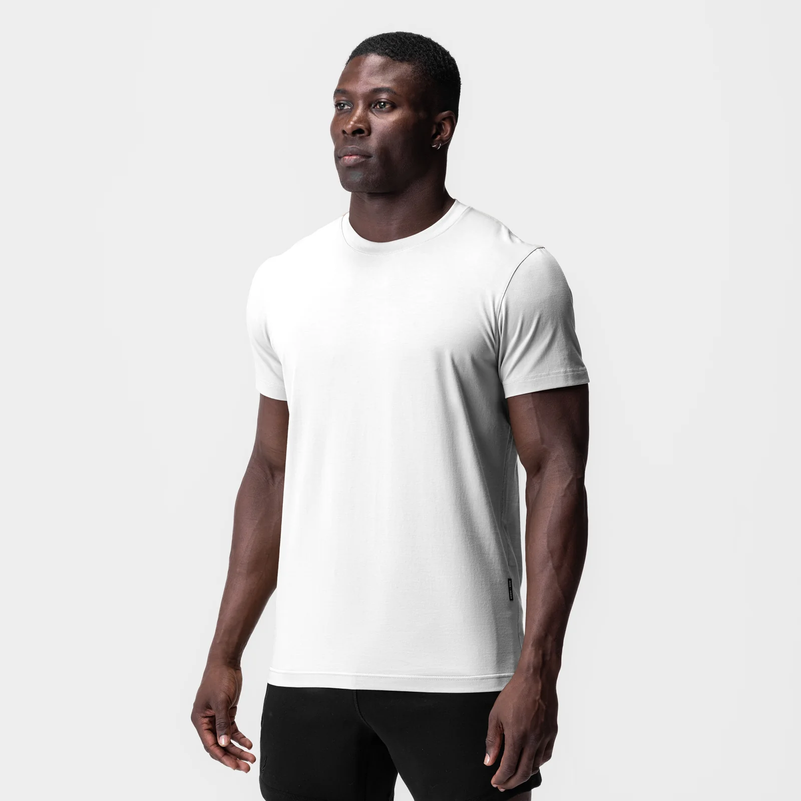 0923. Supima® Essential Tee - White - Image 2