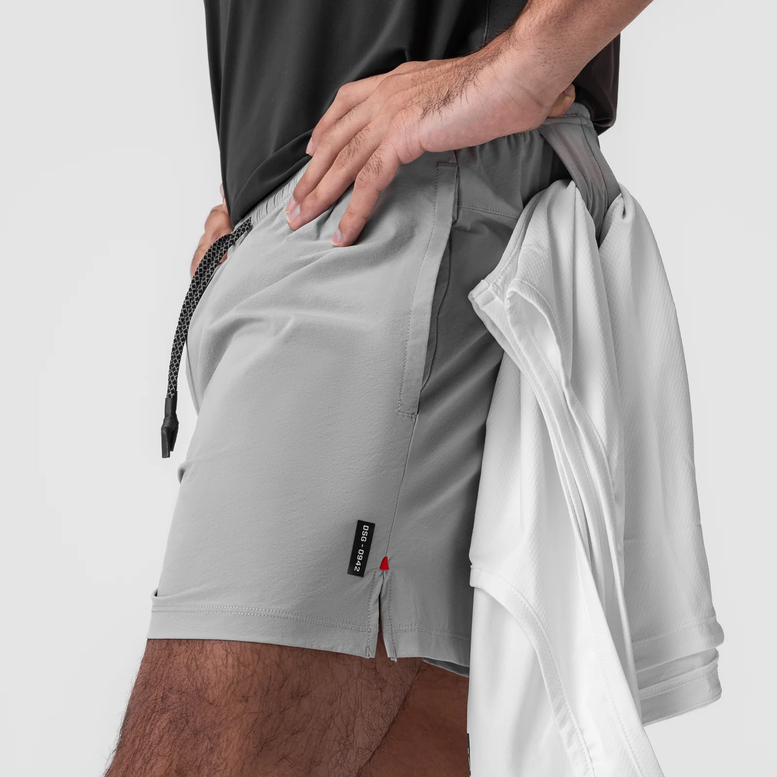 0942. Aerotex™ 5" Training Short - Slate Grey - Image 6