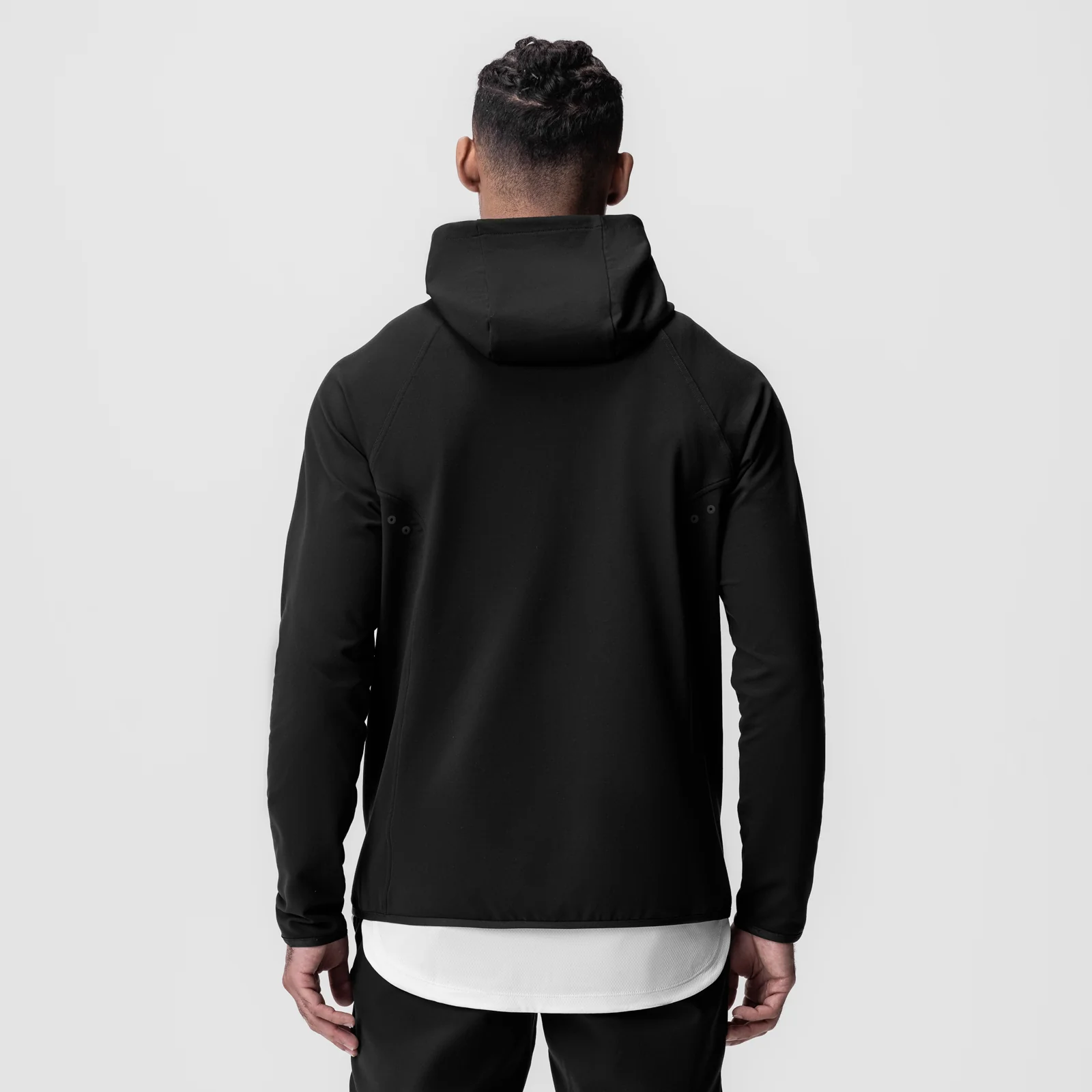 0943. Performance Fleece Zip Hoodie - Black - Image 3