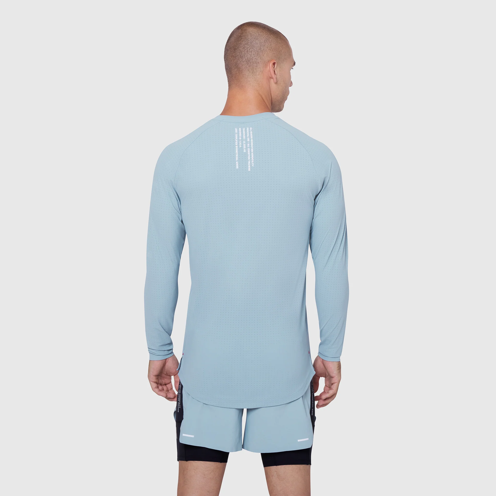 0947. Laser-Vent™ Established Long Sleeve - Light Sky - Image 2