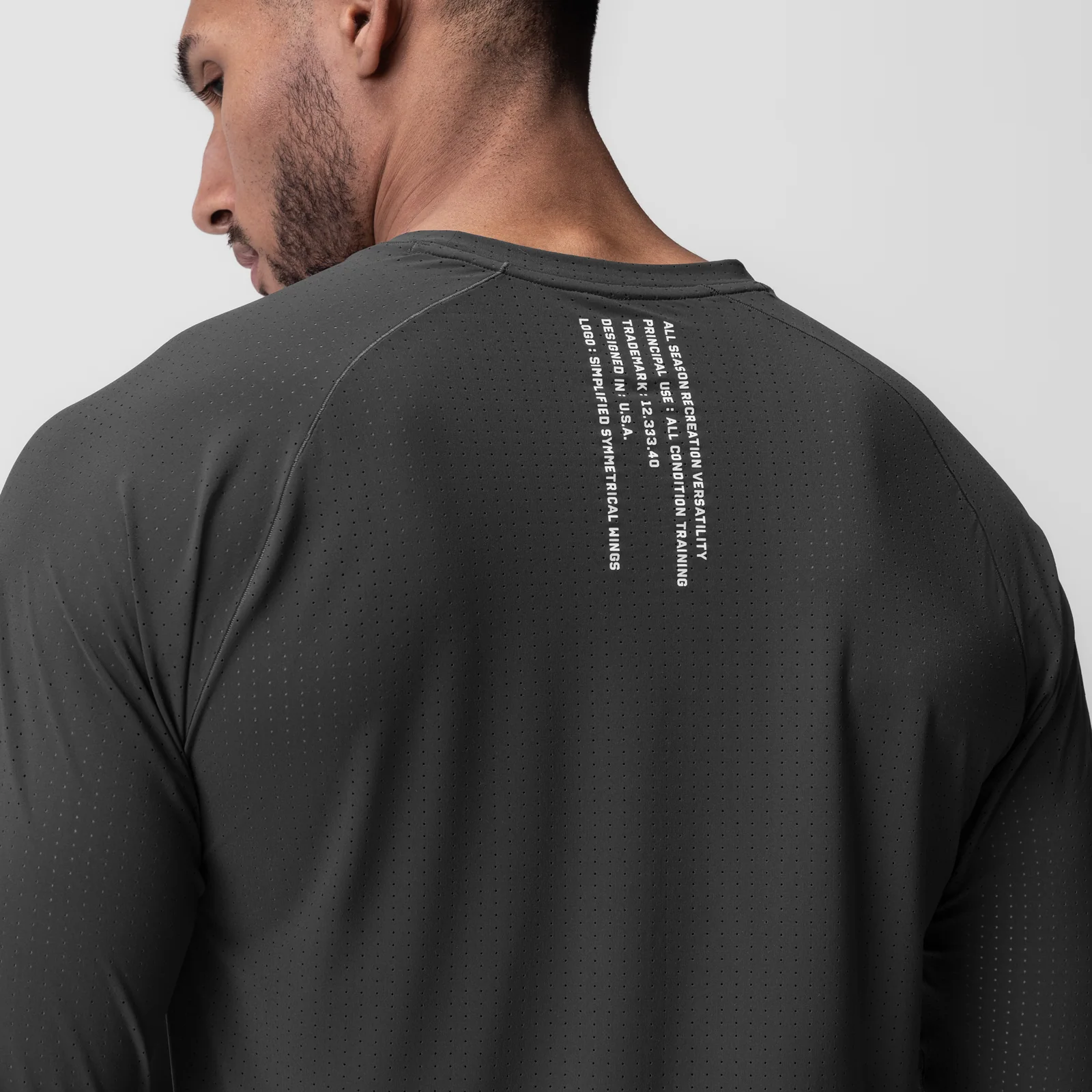 0947. Laser-Vent™ Established Long Sleeve - Space Grey - Image 4