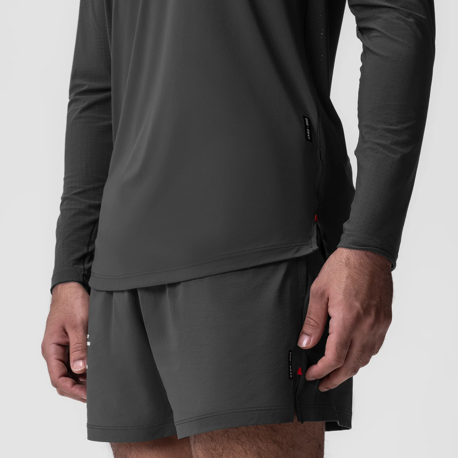0947. Laser-Vent™ Established Long Sleeve - Space Grey - Image 6