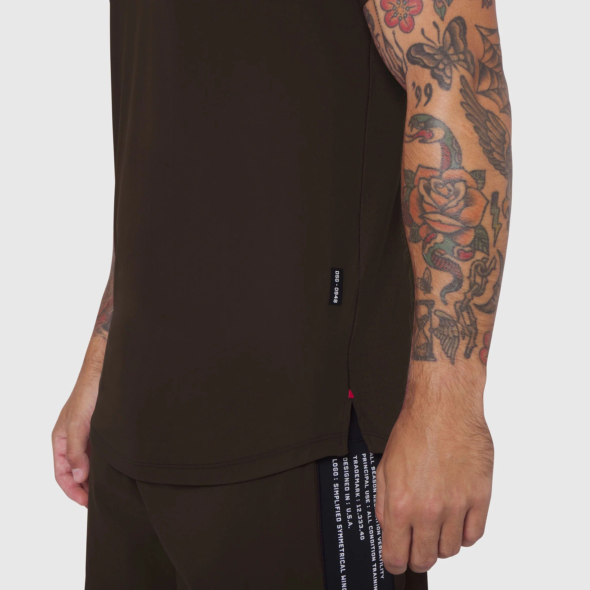 0948. Laser-Vent™ Established Tee - Dark Earth - Image 6