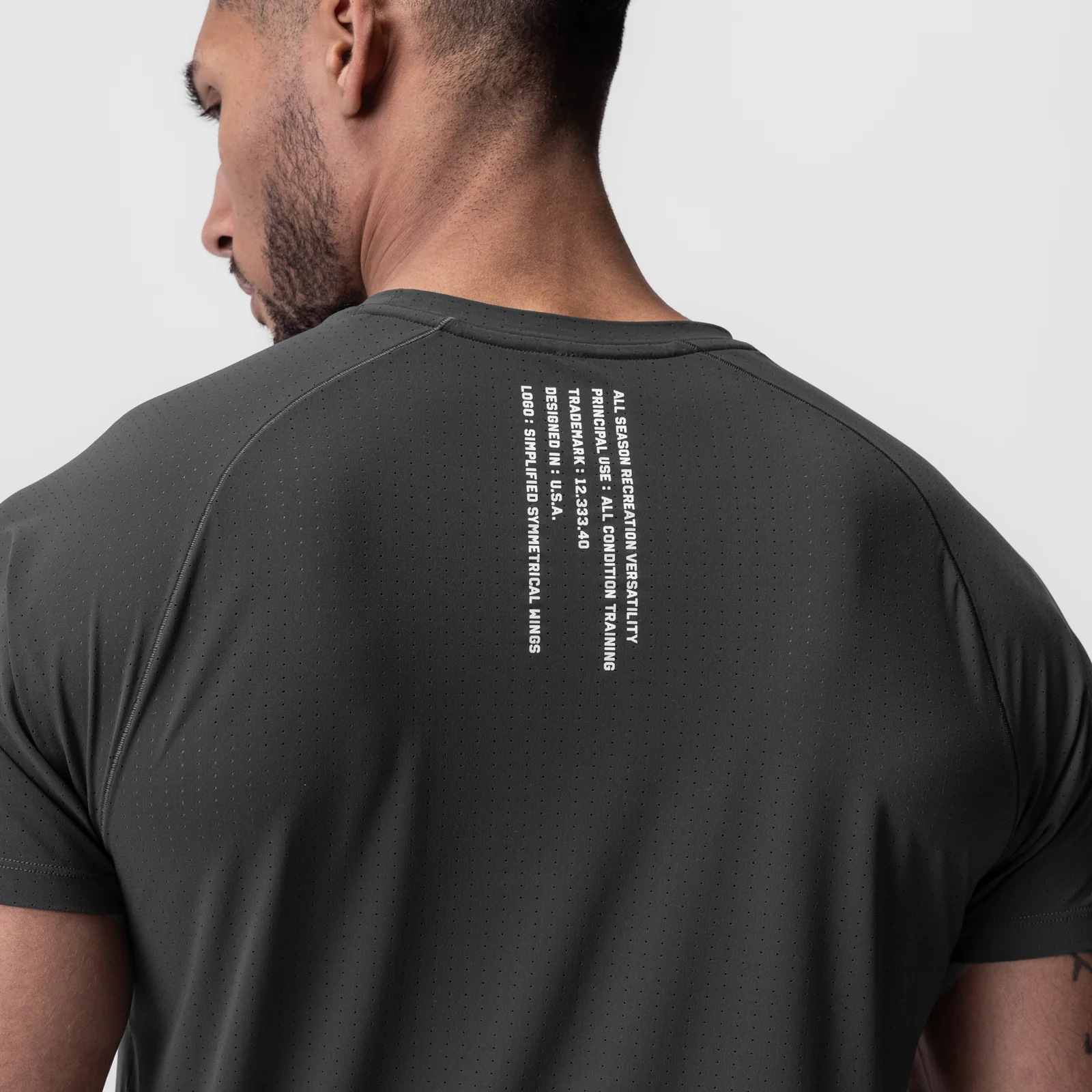 0948. Laser-Vent™ Established Tee - Space Grey - Image 4