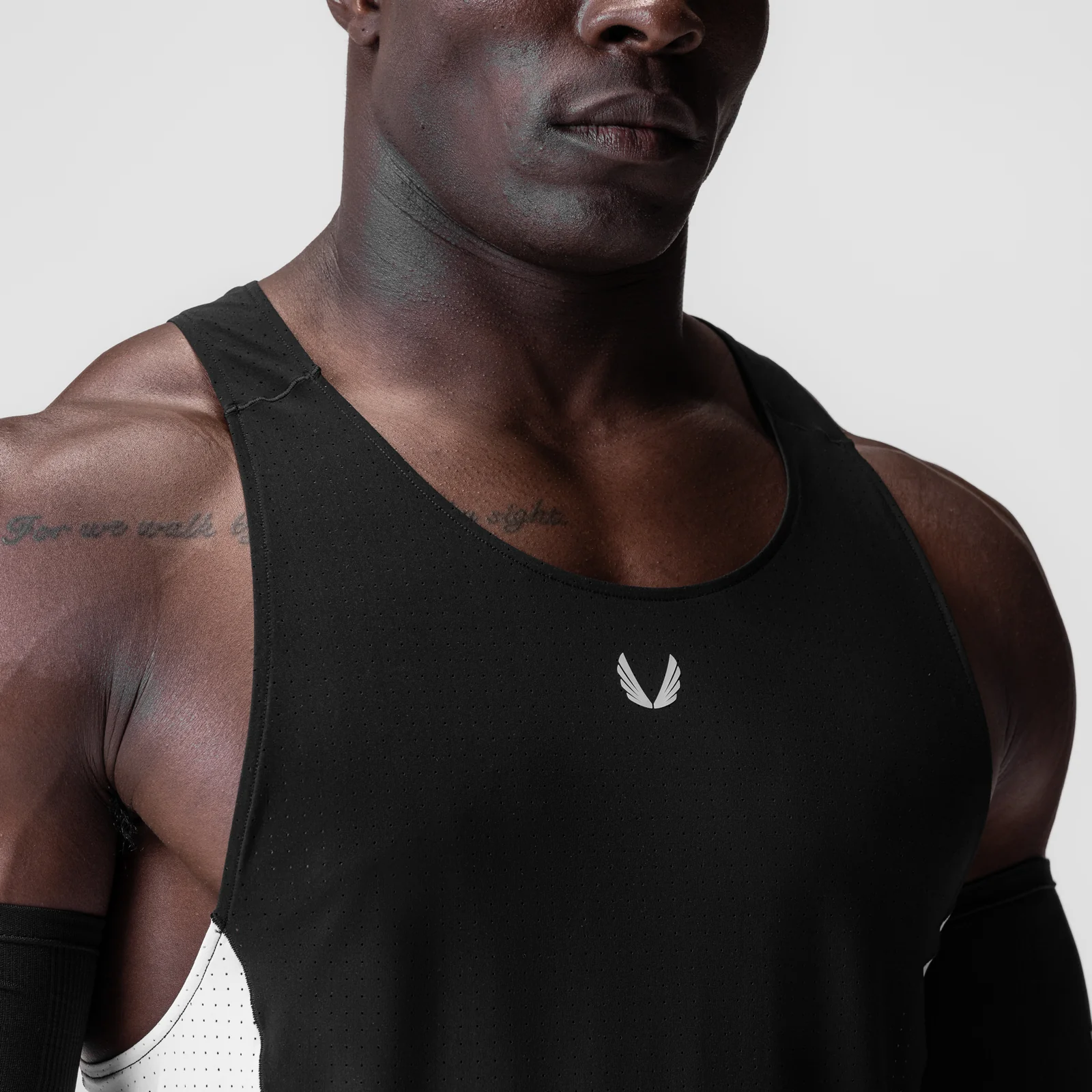 0949. Laser-Vent™ Singlet Tank - Black/White - Image 5