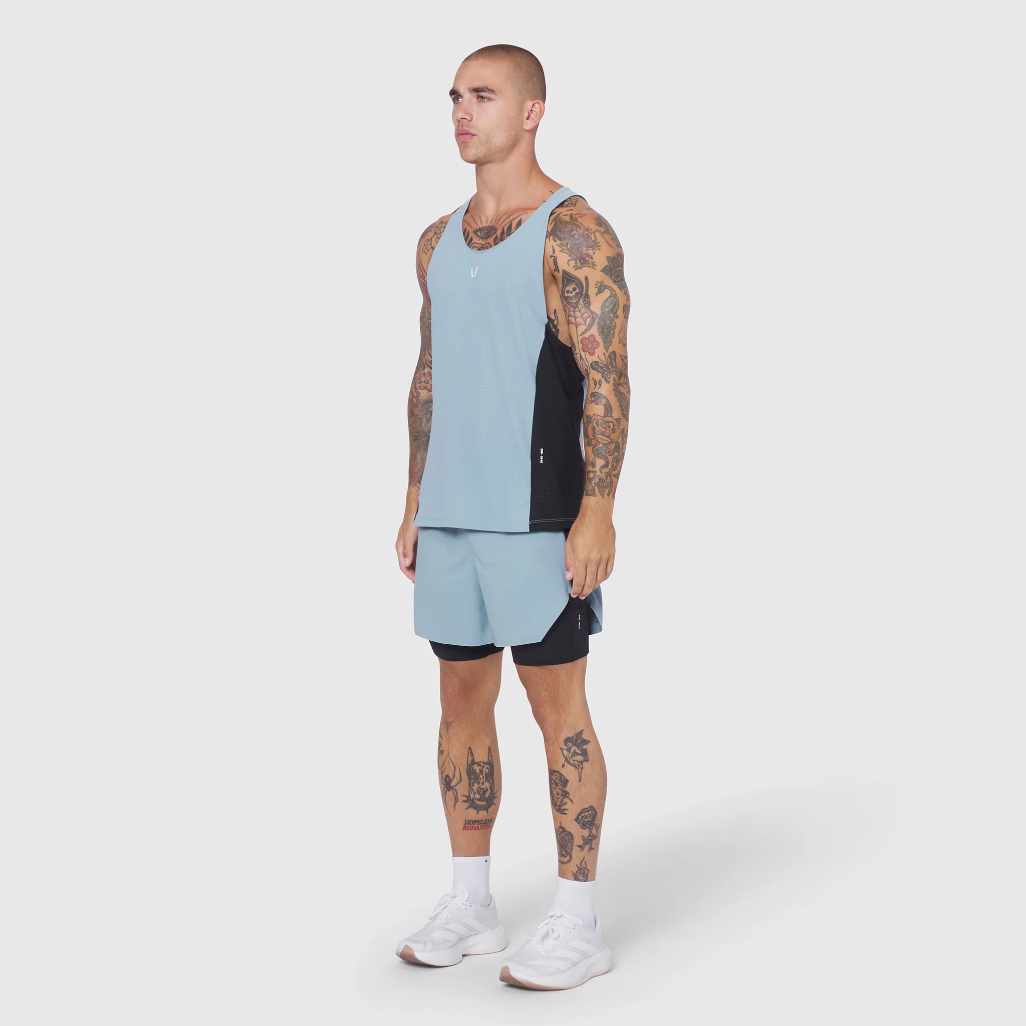 0949. Laser-Vent™ Singlet Tank - Light Sky/Black - Image 7