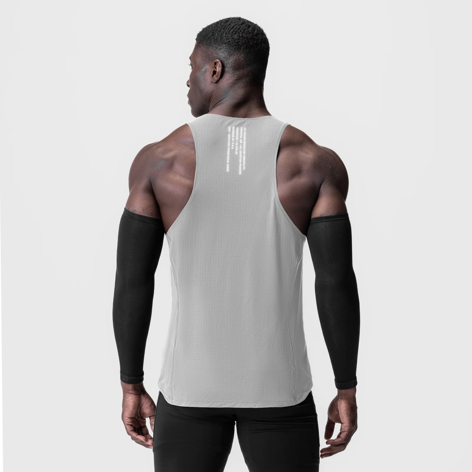 0949. Laser-Vent™ Singlet Tank - Slate Grey - Image 3