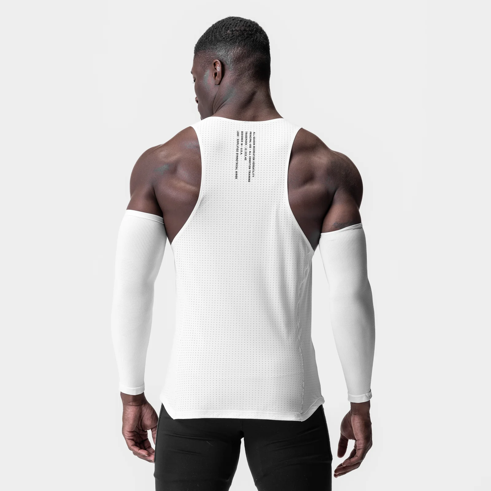 0949. Laser-Vent™ Singlet Tank - White - Image 3