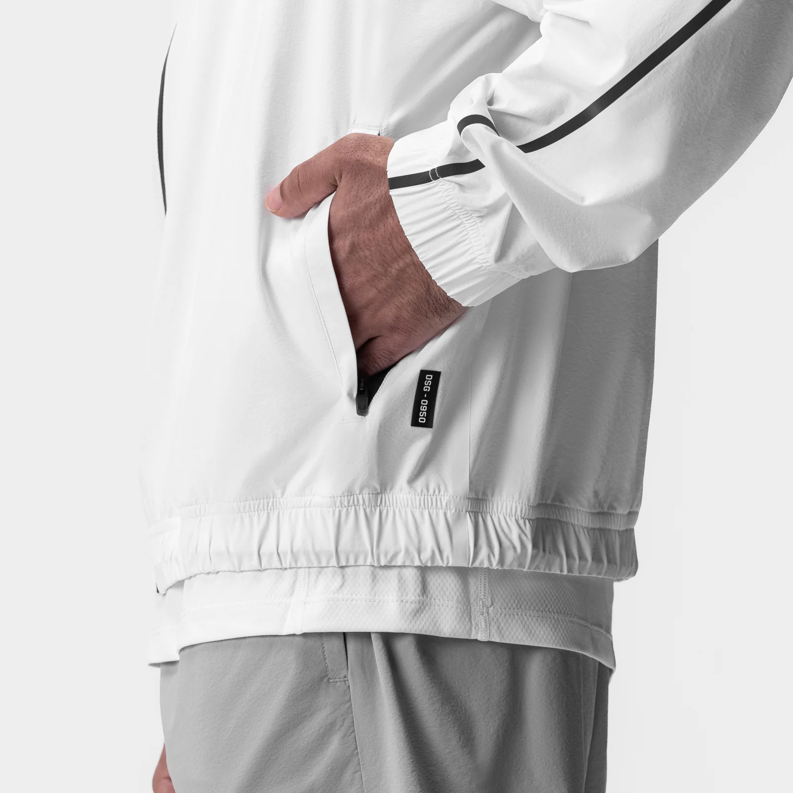 0950. Aerotex™ Track Jacket - White/Black - Image 5