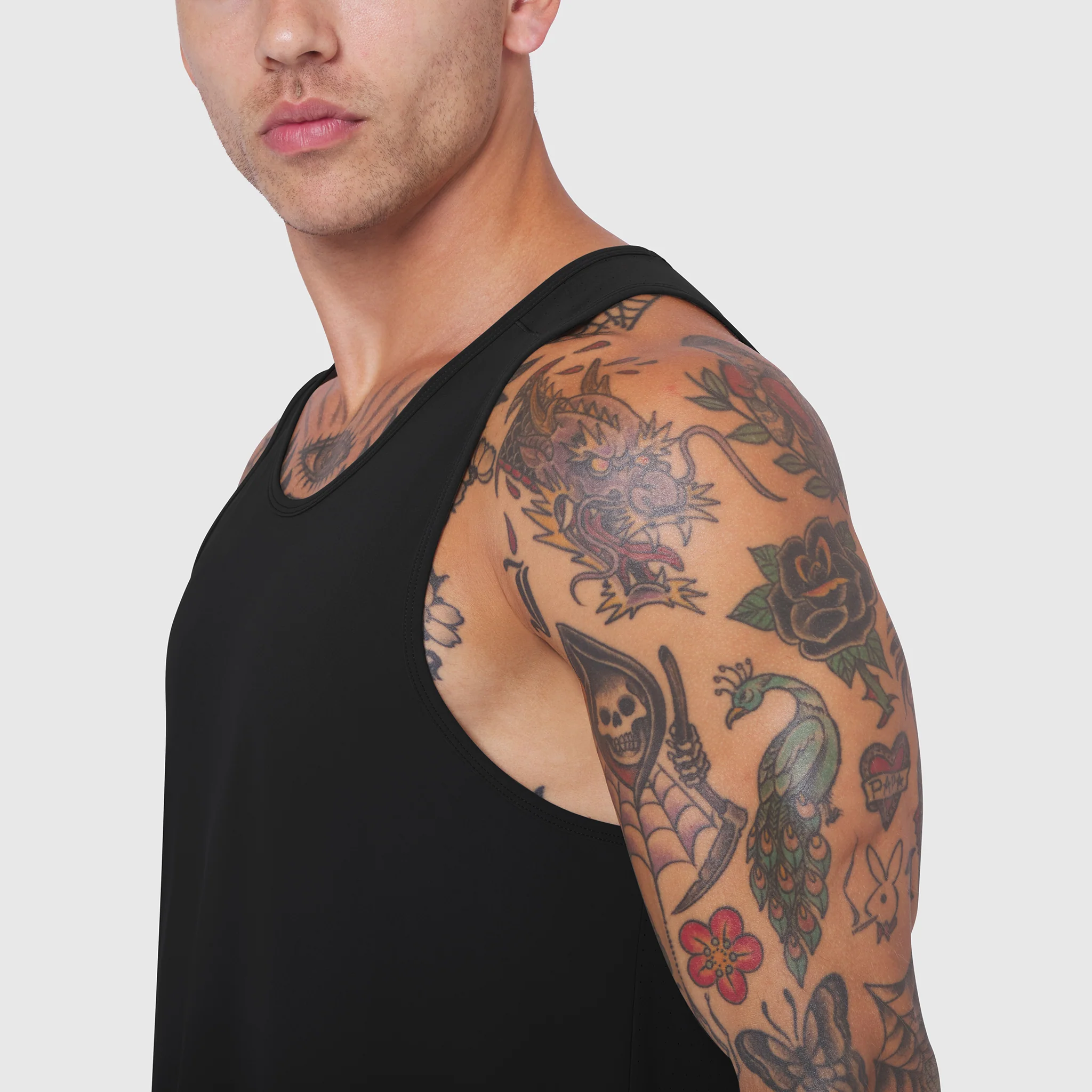 0960. Laser-Vent™ Tank Top - Black - Image 5