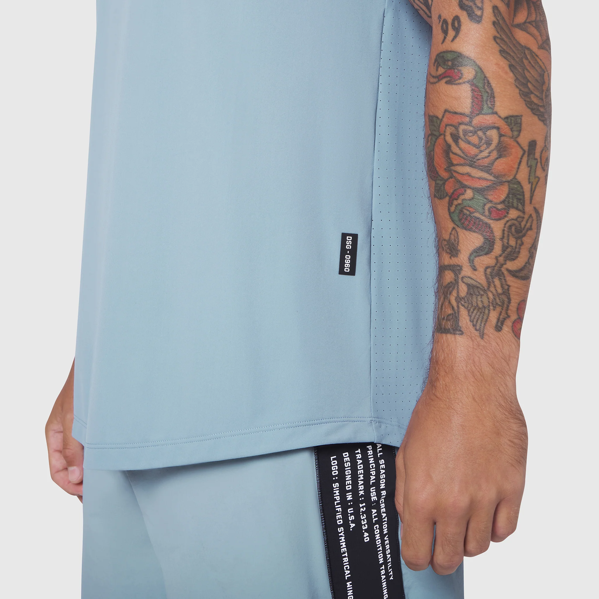 0960. Laser-Vent™ Tank Top - Light Sky - Image 3