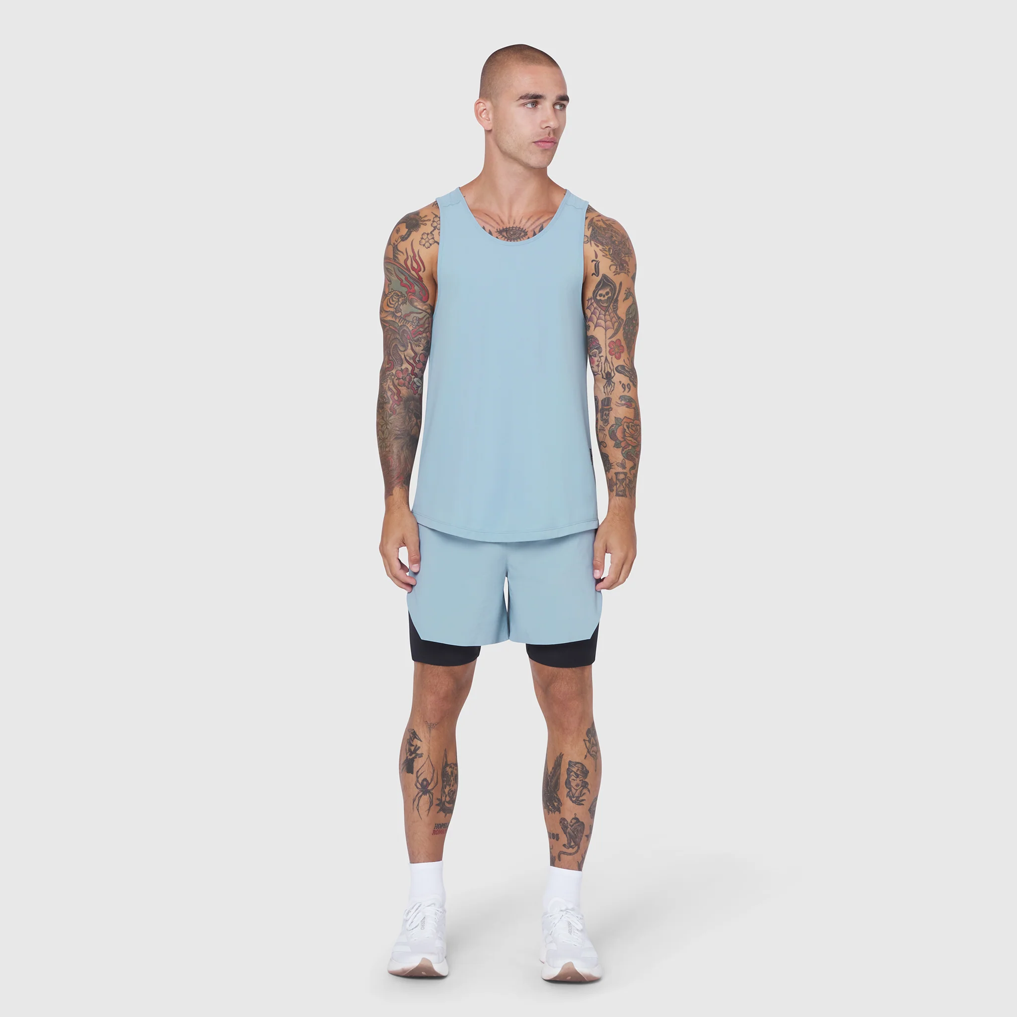 0960. Laser-Vent™ Tank Top - Light Sky - Image 4