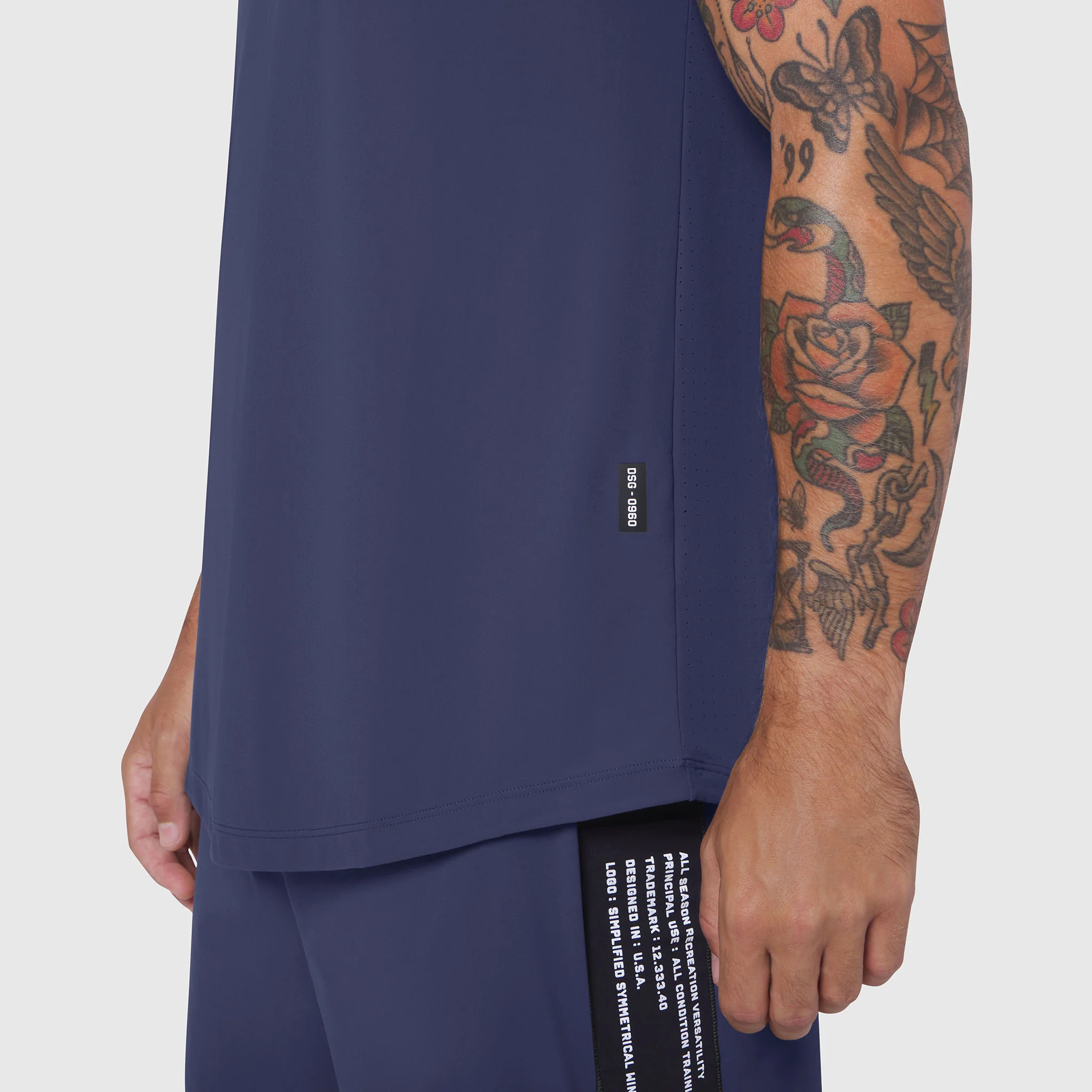0960. Laser-Vent™ Tank Top - Navy - Image 2