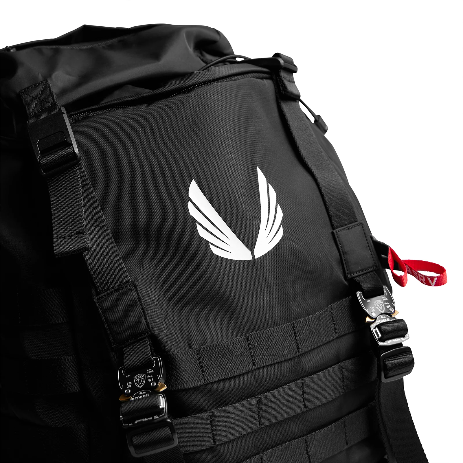 0961. Waterproof MOLLE Backpack - Black - Image 5