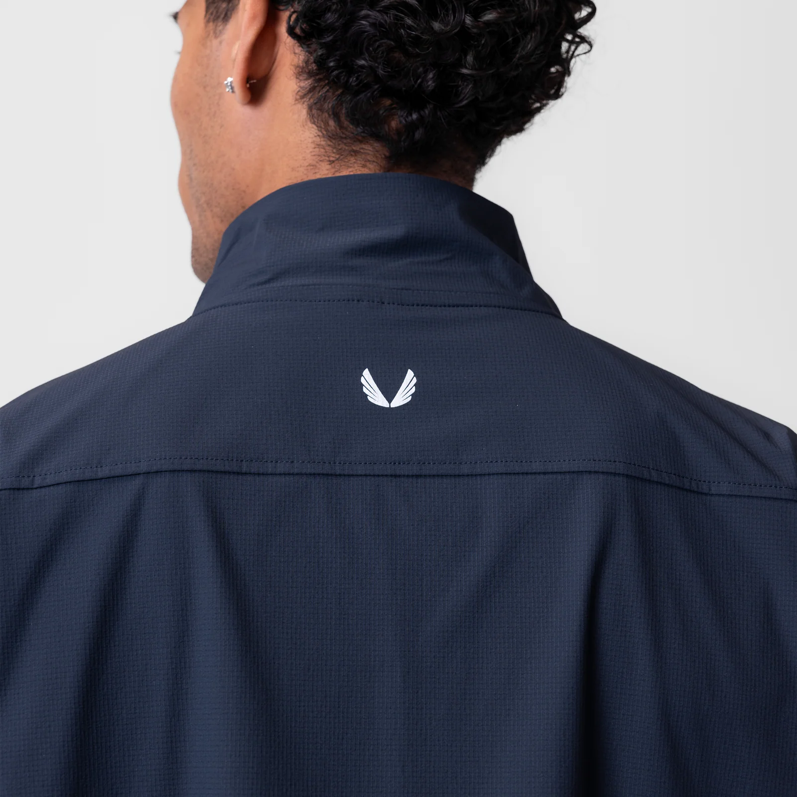 0970. Ripstop Quarter Zip Jacket - Navy - Image 5