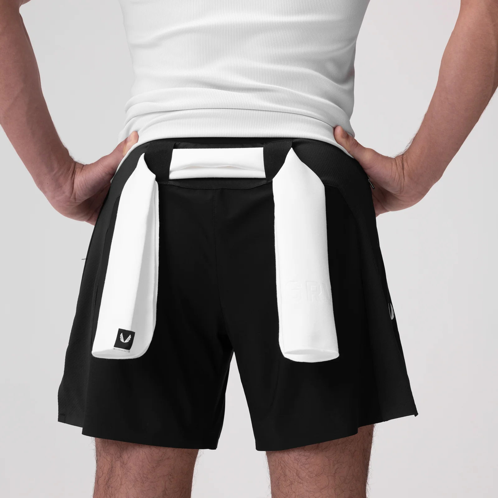 0978. Microfiber Antibacterial Gym Towel - White - Image 3