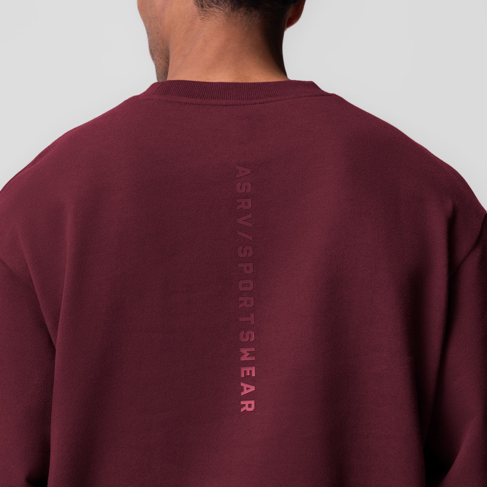 0984. Herringbone Terry Crewneck - Crimson - Image 6