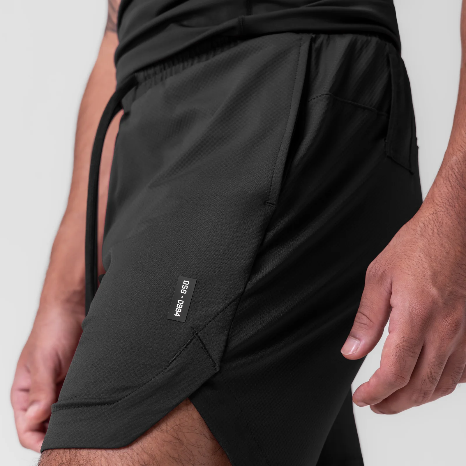 0994. AeroSilver® 7" Linerless Short - Black - Image 5