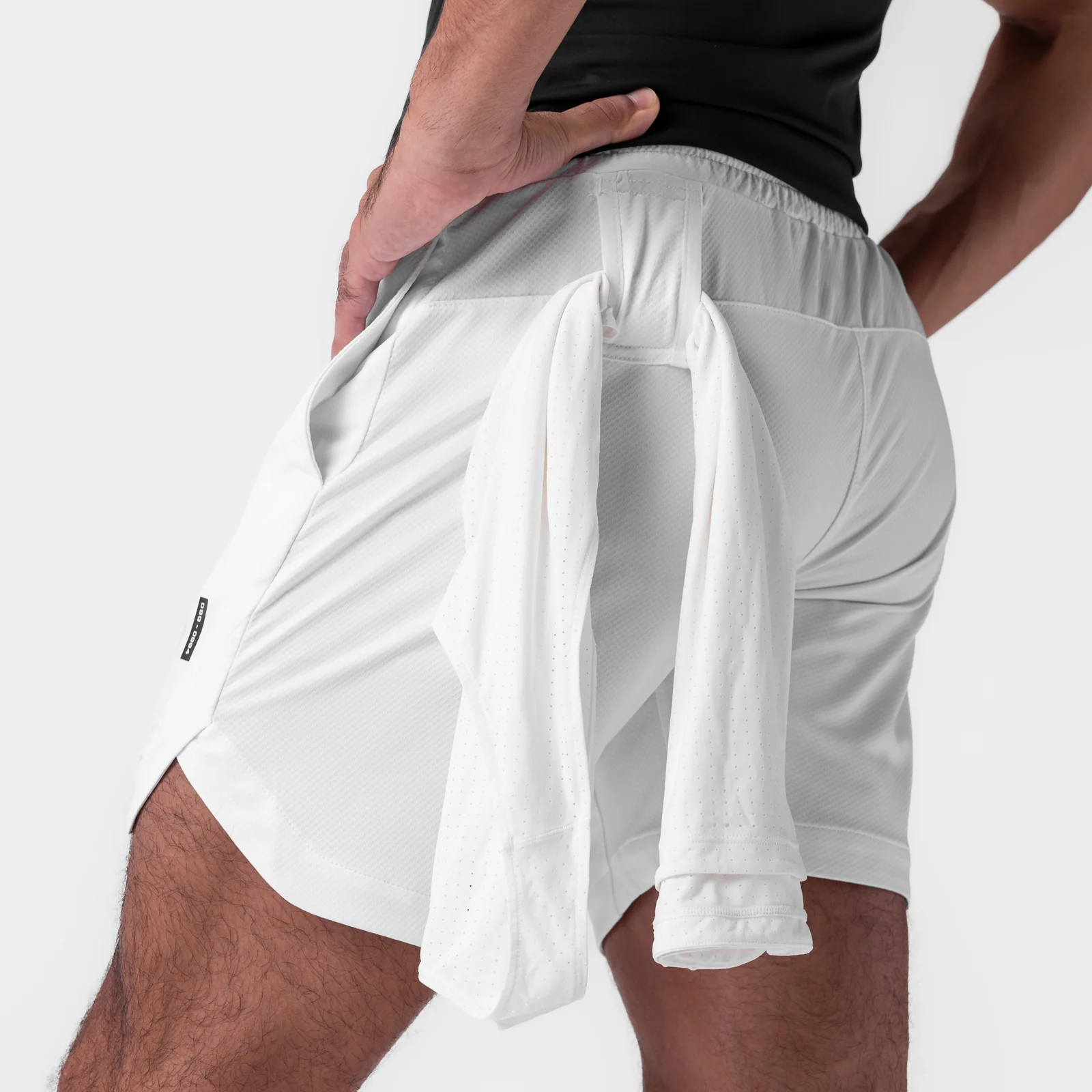 0994. AeroSilver® 7" Linerless Short - White - Image 6