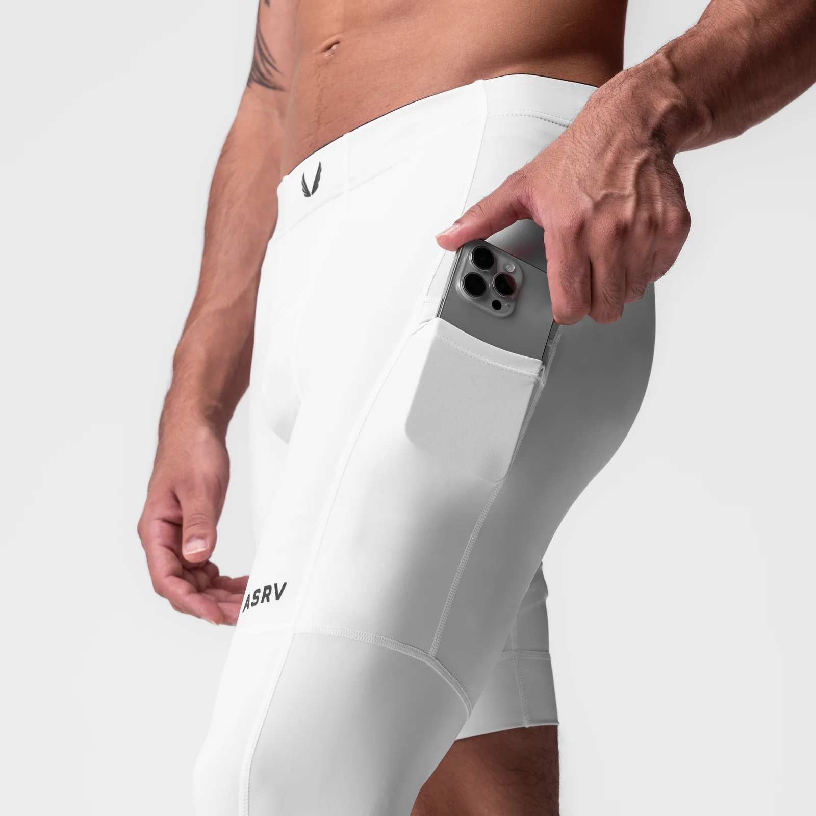 0995. WarpFlexx-Lite® Single Legging - White - Image 3