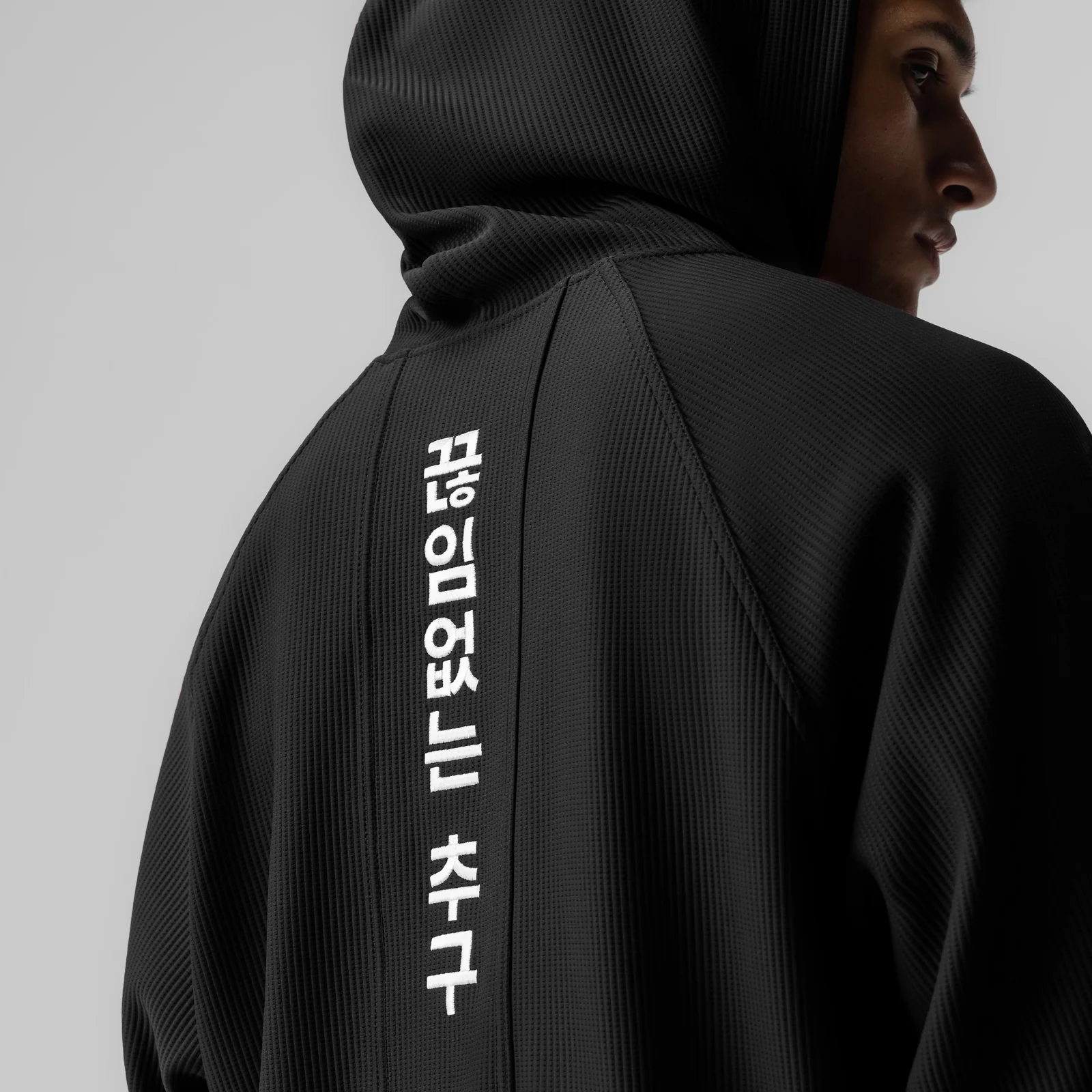 1019. Deltapeak® Oversized Hoodie - Black - Image 4