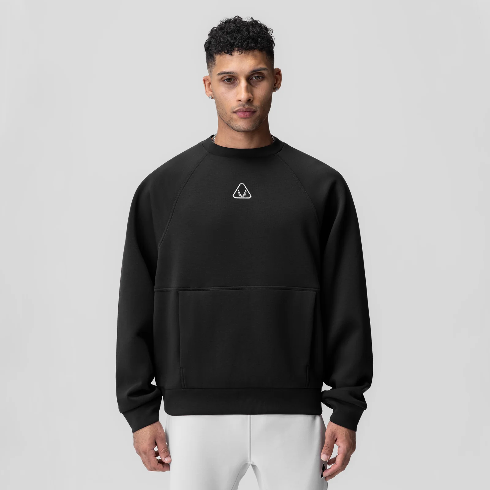 1020. Dri-Core™ Oversized Crewneck - Black - Image 2