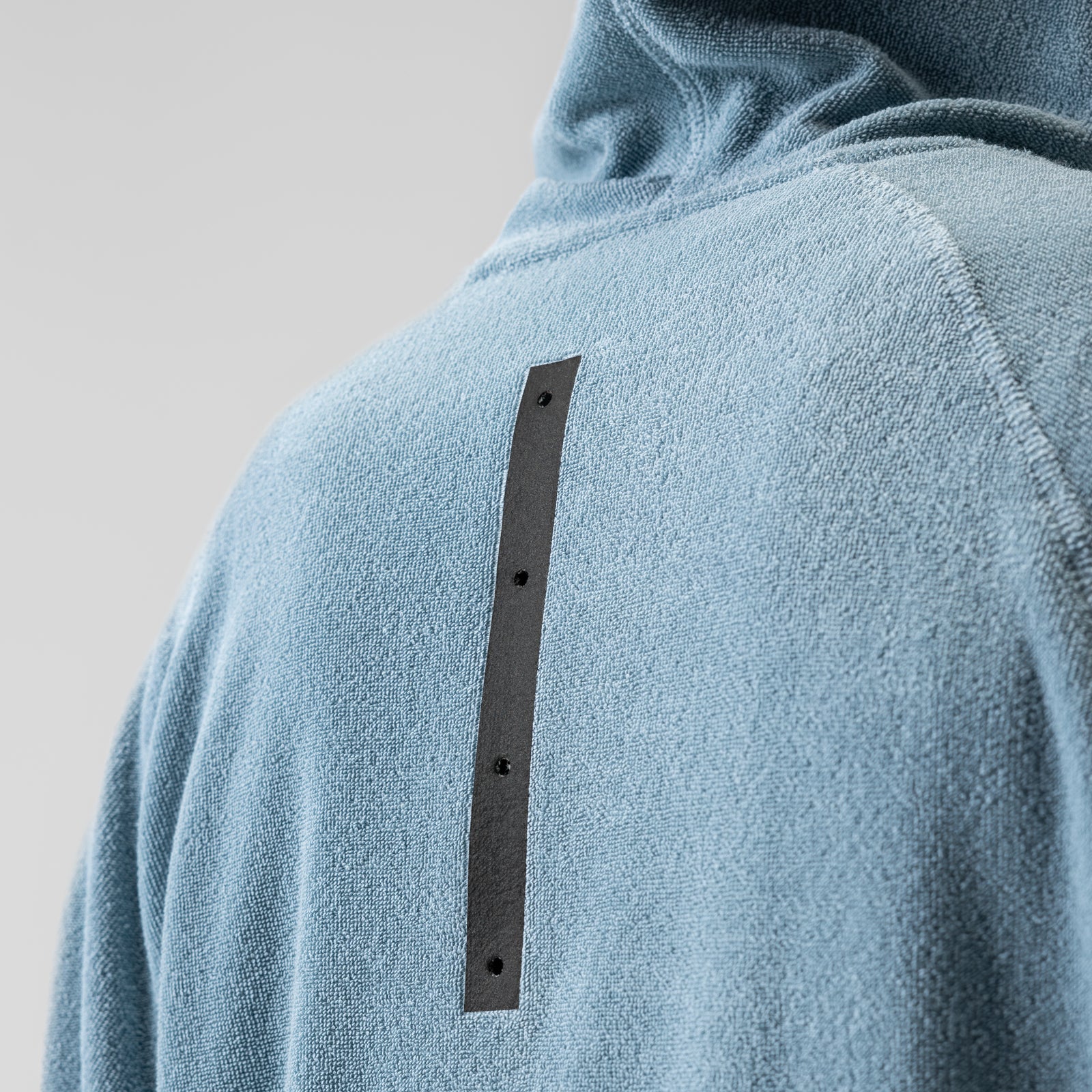 1054. Towel Terry Reversible Hoodie - Light Sky - Image 4