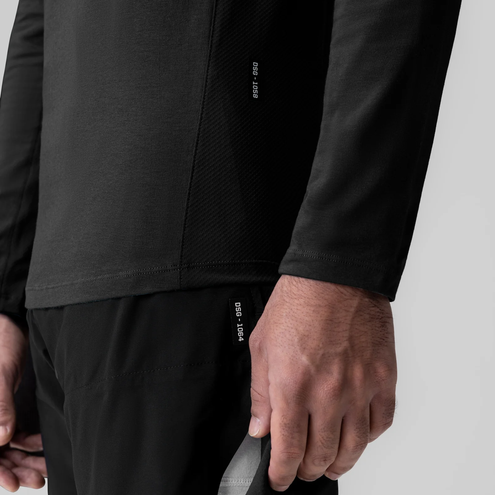 1058. Creora® Cotton Modal Long Sleeve - Black - Image 5