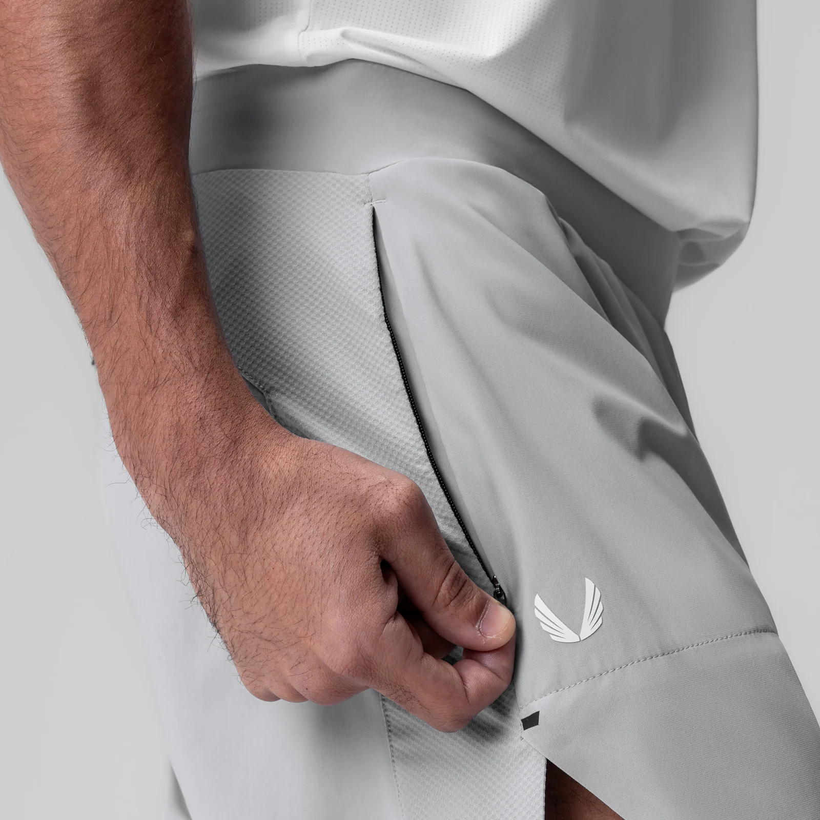 1064. Tetra-Lite® 6" Bonded Training Short - Slate Grey - Image 4