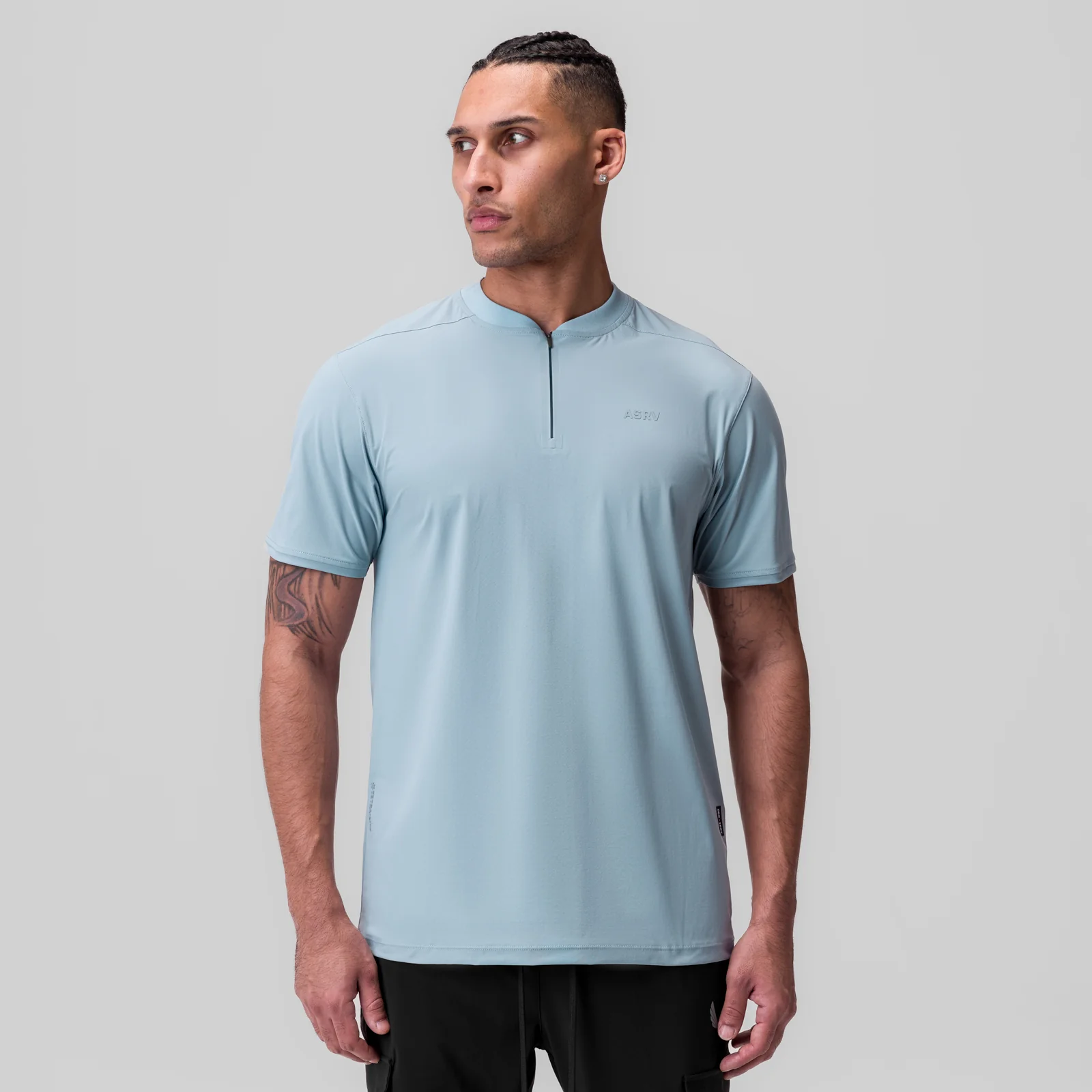1087. Tetra-Lite® Ice Zip Tee - Light Sky - Image 2