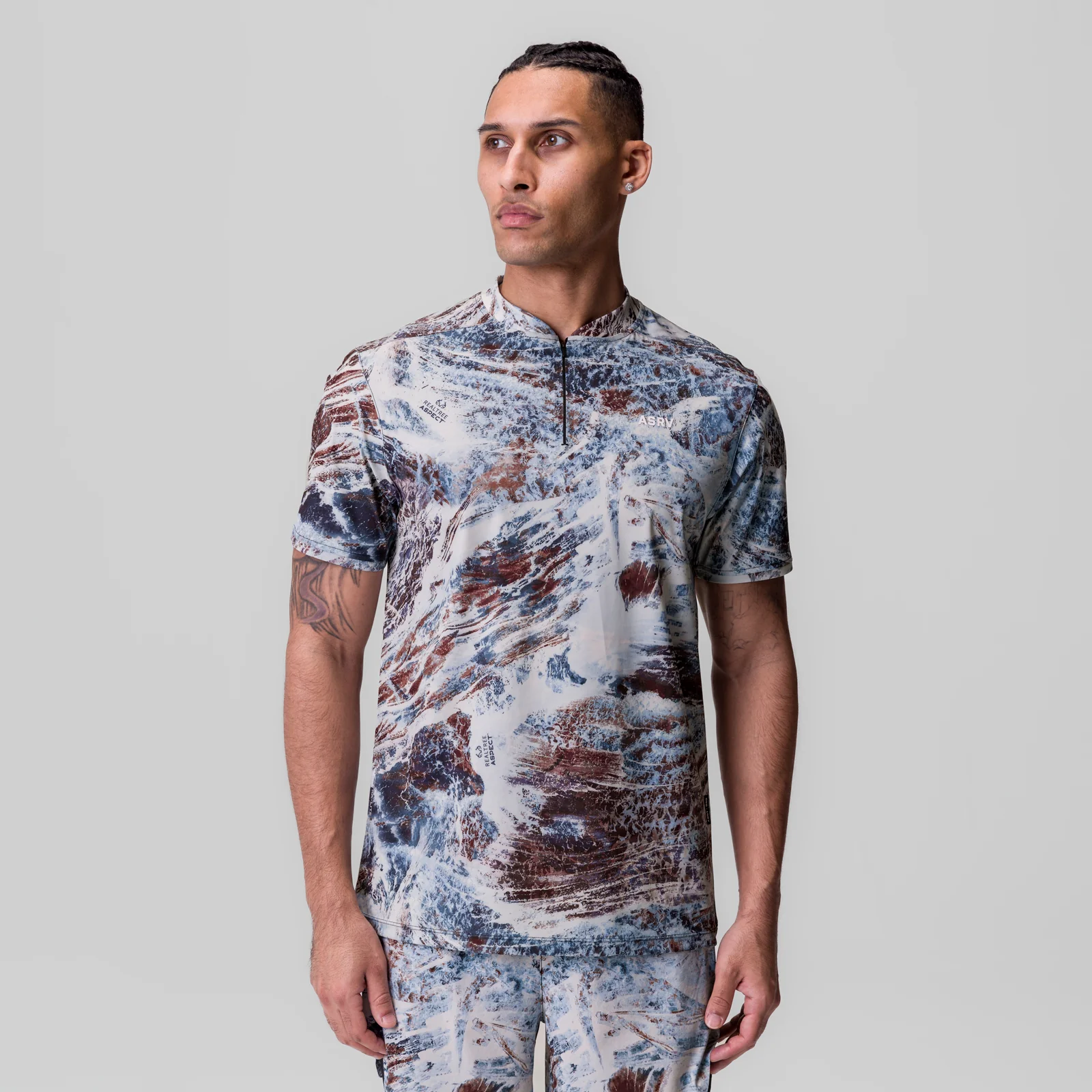 1087. Tetra-Lite® Ice Zip Tee - Realtree® Aspect - Image 2