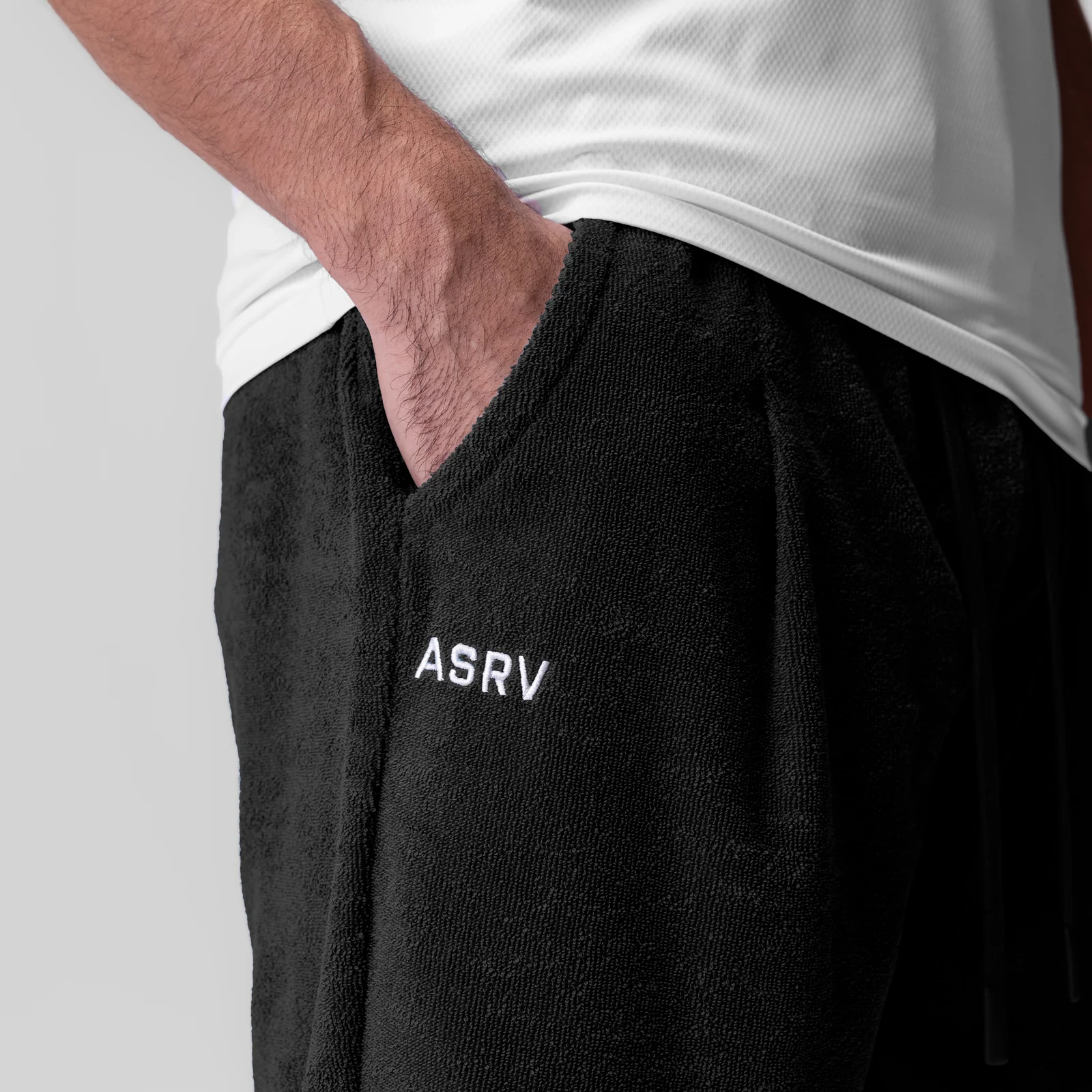 1094. Towel Terry Relaxed Short - Black - Image 5