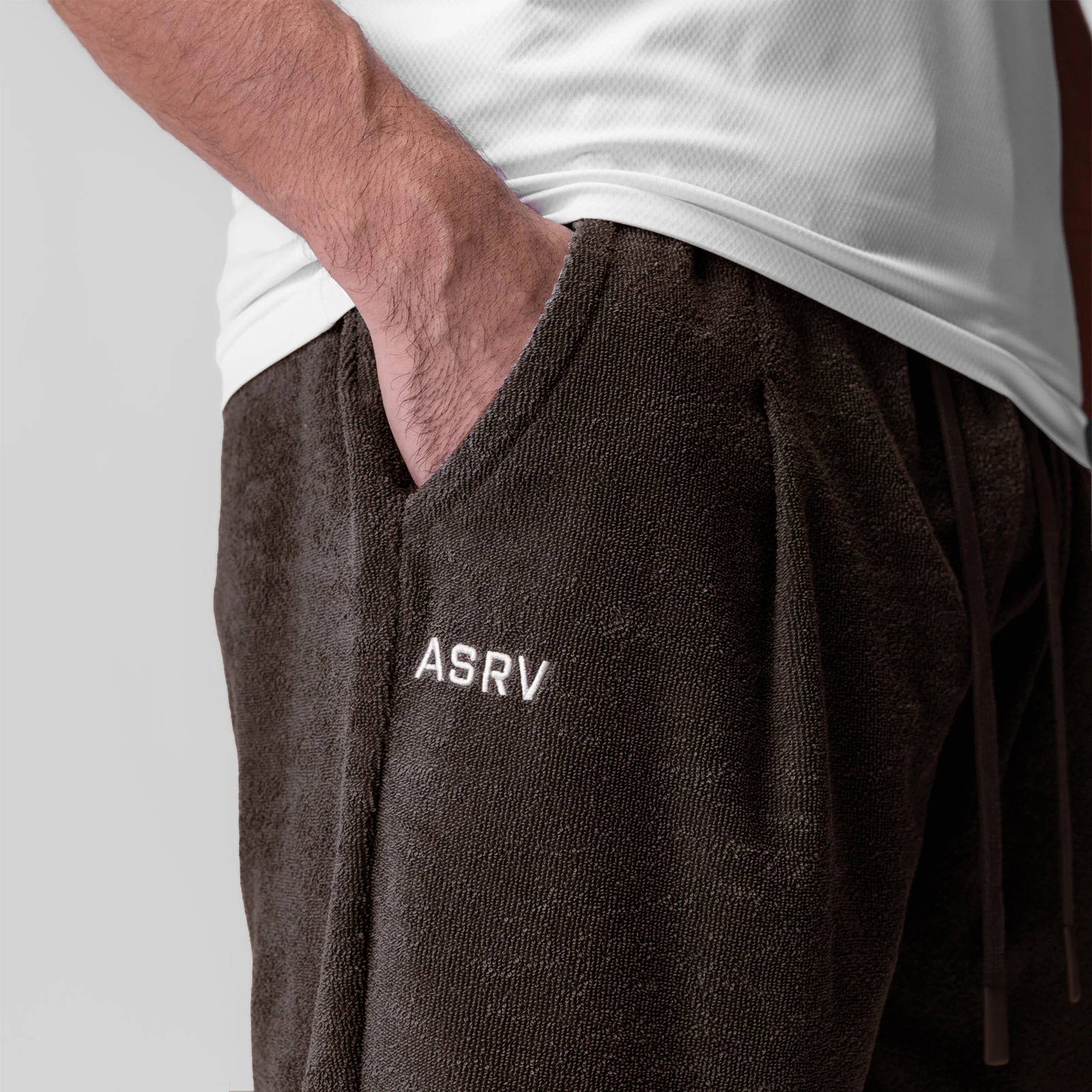 1094. Towel Terry Relaxed Short - Dark Earth - Image 3