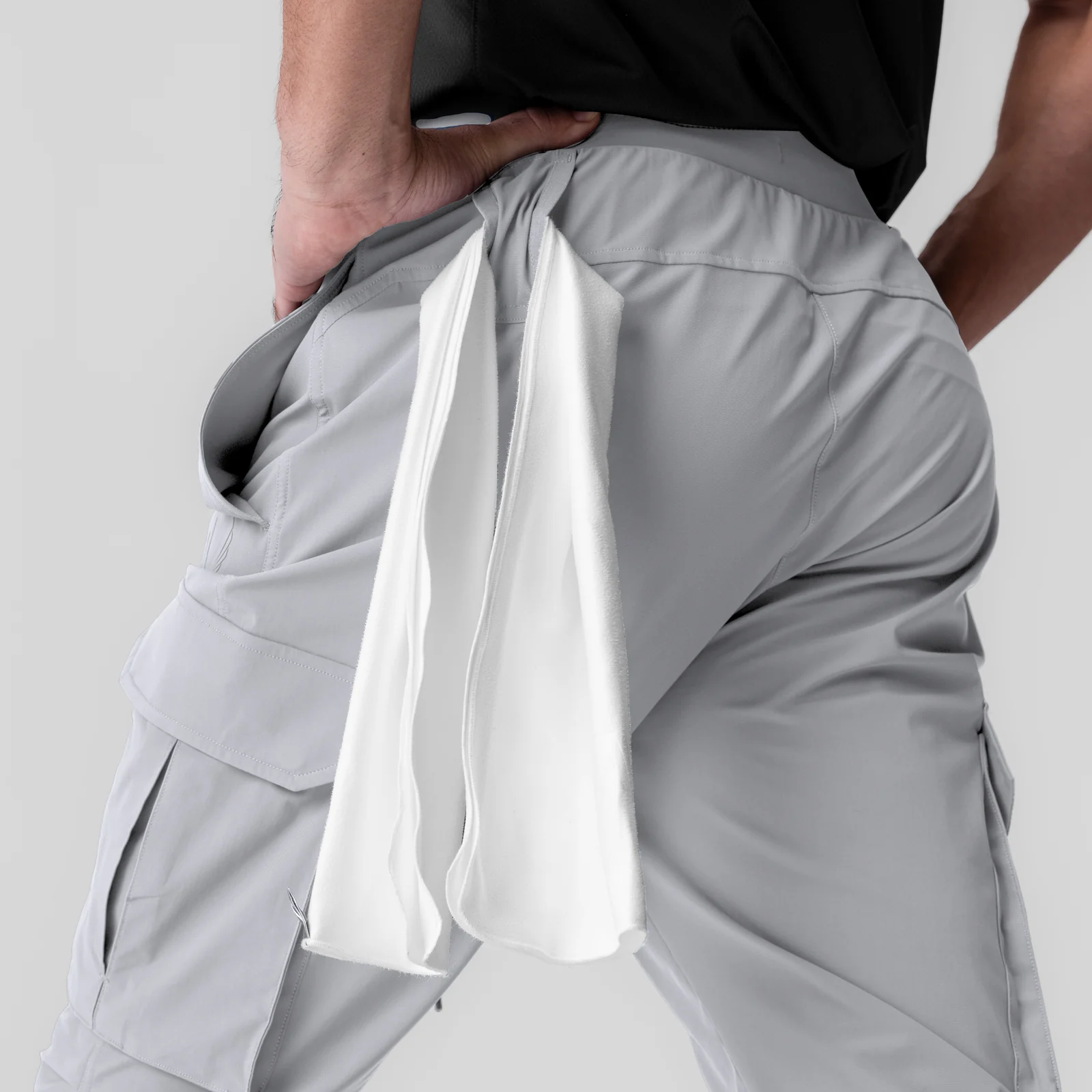 1099. Tetra-Lite® Ice Cargo High Rib Jogger - Slate Grey - Image 7