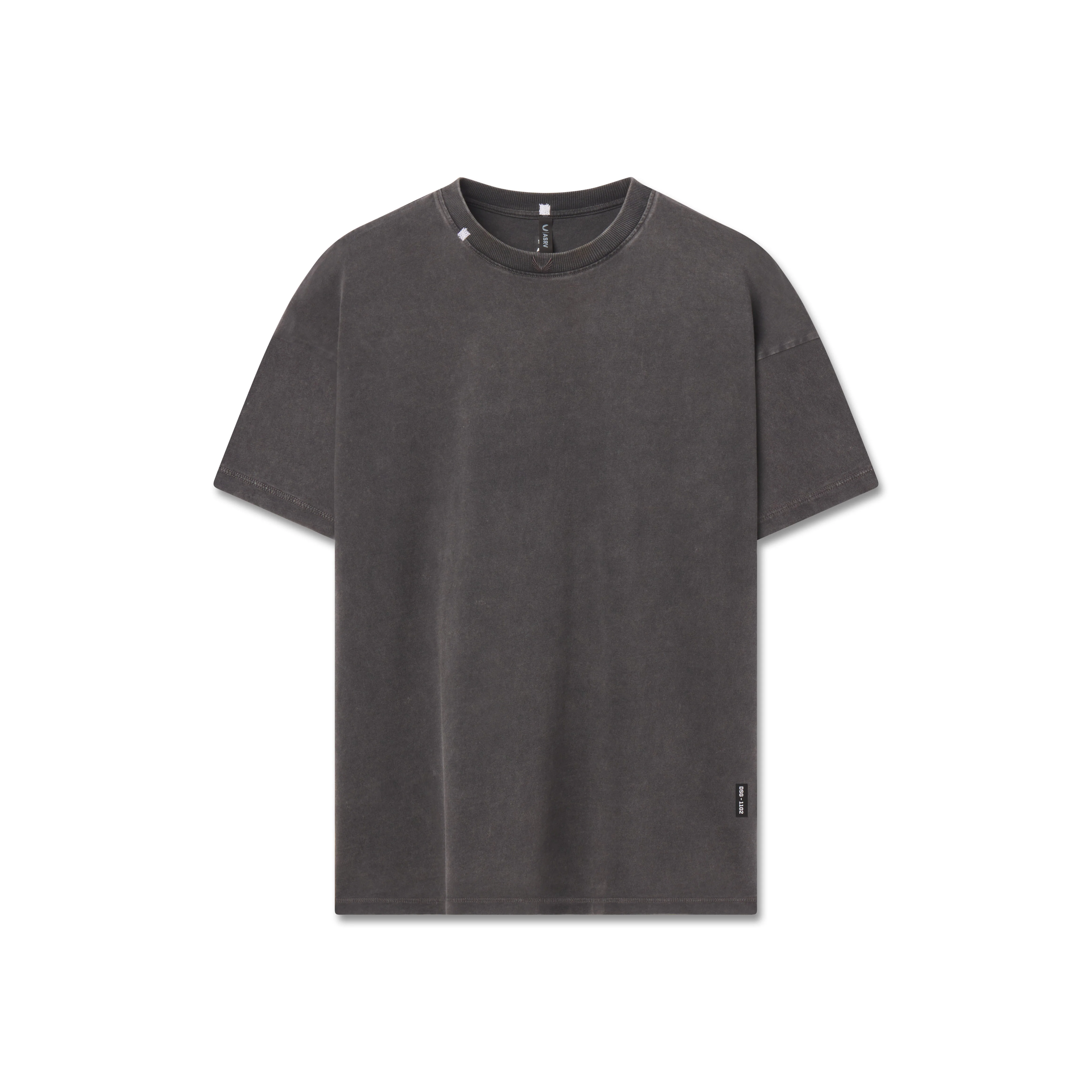 1102. Distressed Relaxed Tee - Black
