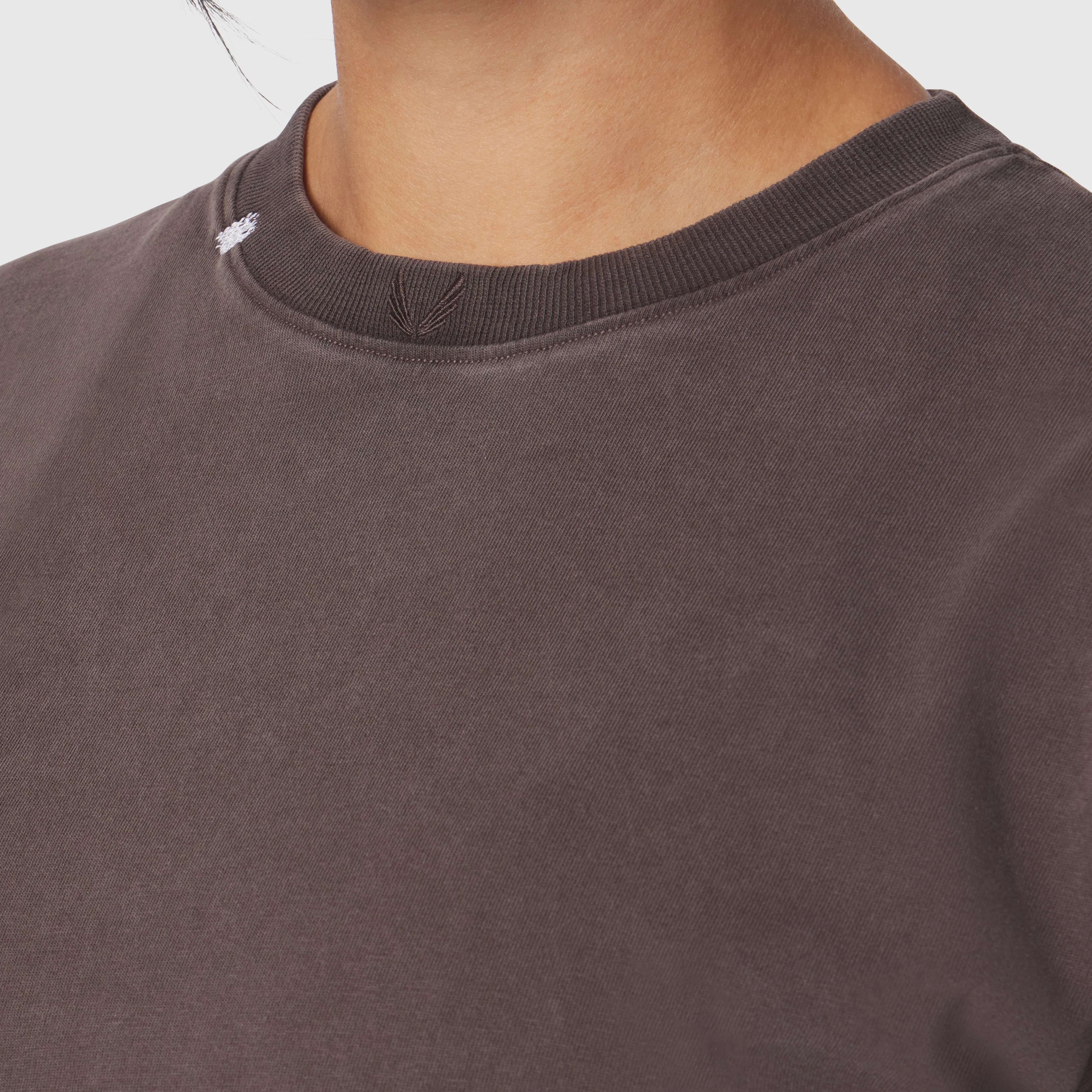 1102. Distressed Relaxed Tee - Dark Earth - Image 4