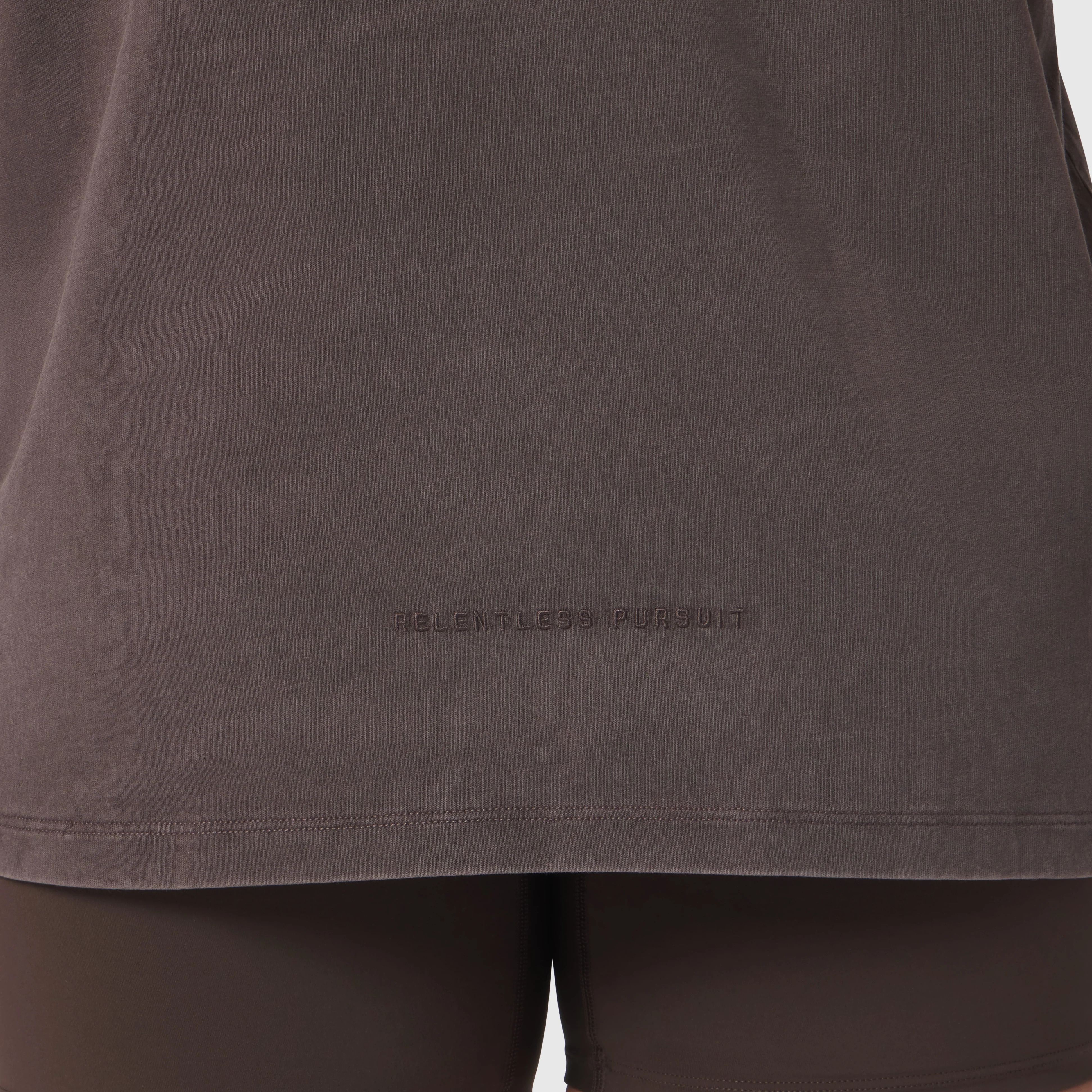 1102. Distressed Relaxed Tee - Dark Earth - Image 5