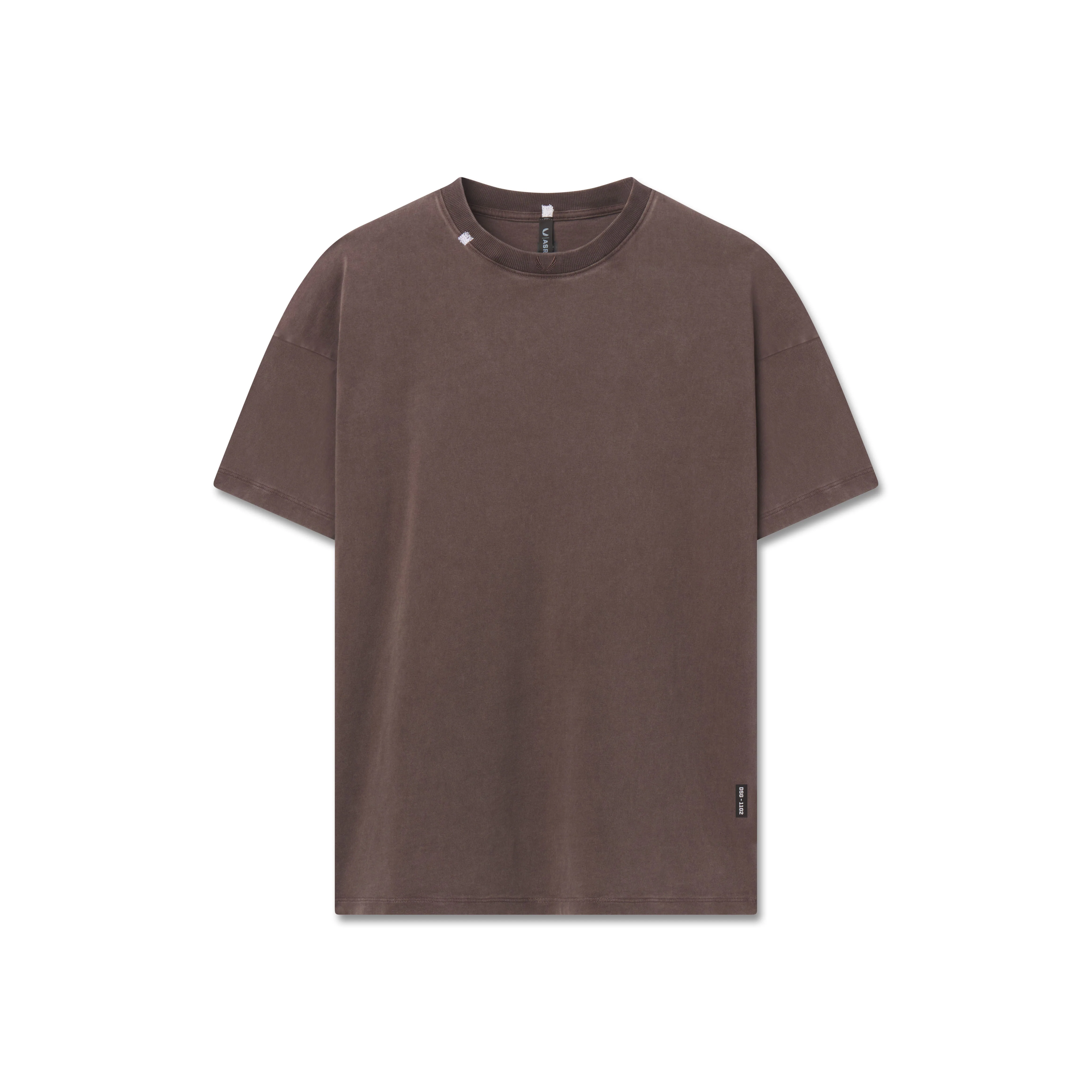 1102. Distressed Relaxed Tee - Dark Earth - Image 7