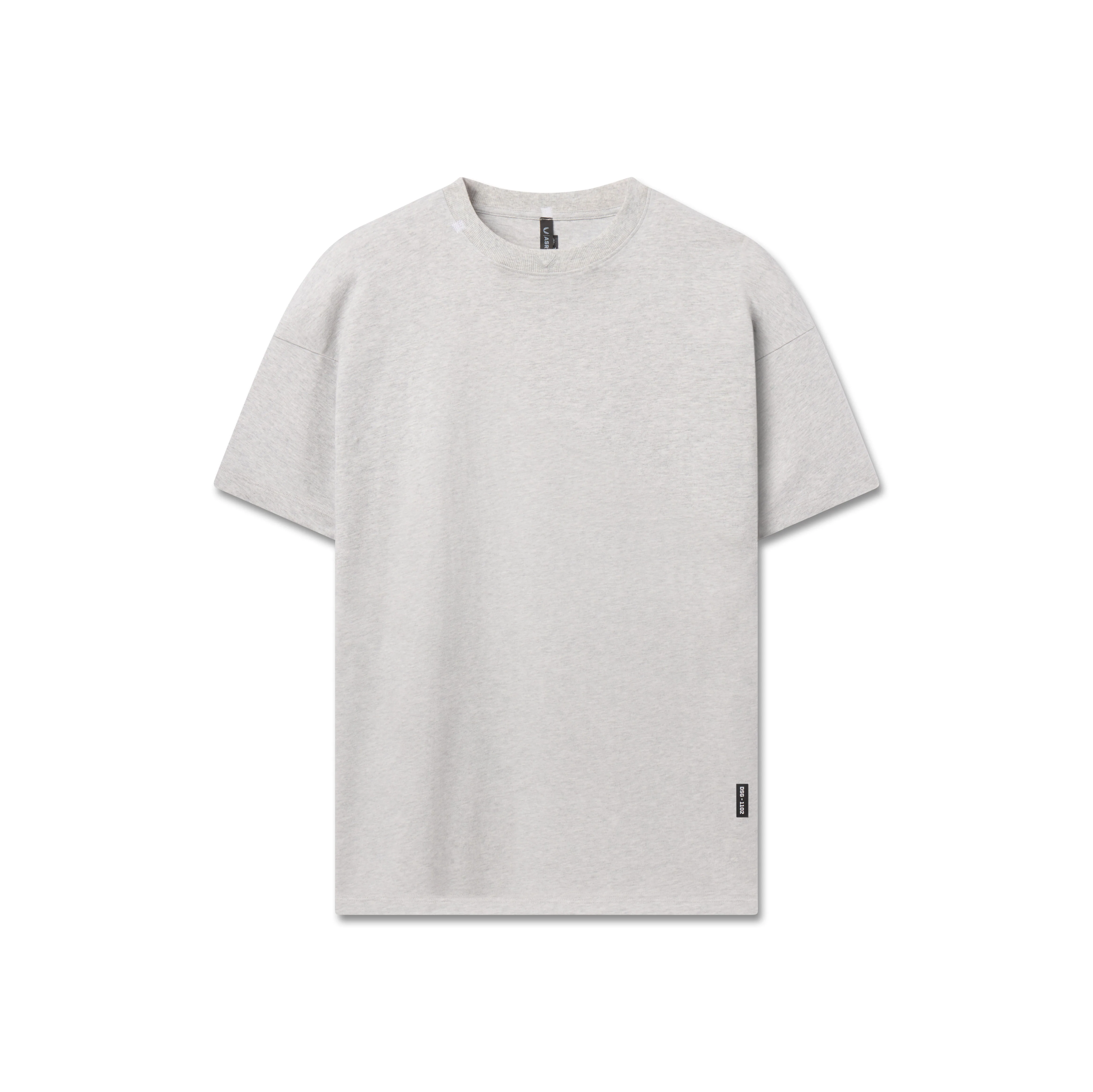 1102. Distressed Relaxed Tee - Heather Grey
