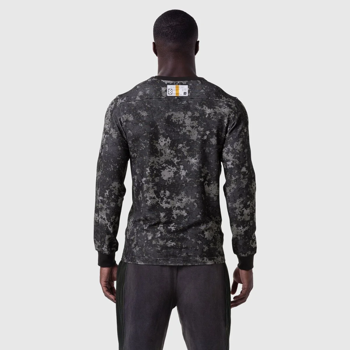 1112. Waffle Knit Longsleeve - Pixel Camo - Image 3