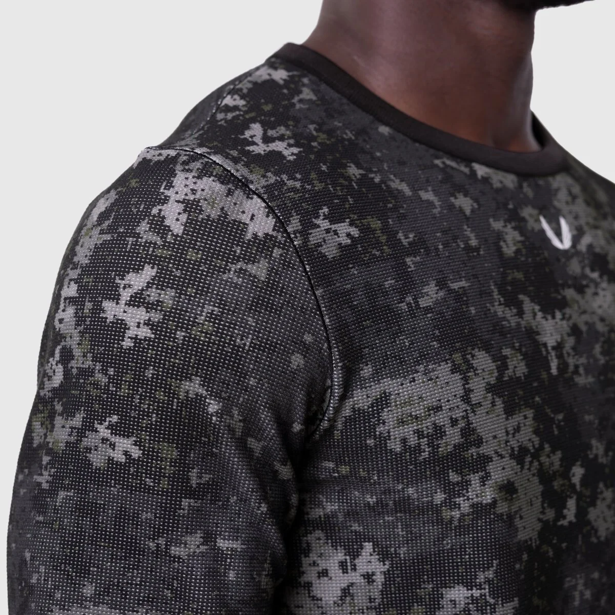 1112. Waffle Knit Longsleeve - Pixel Camo - Image 4