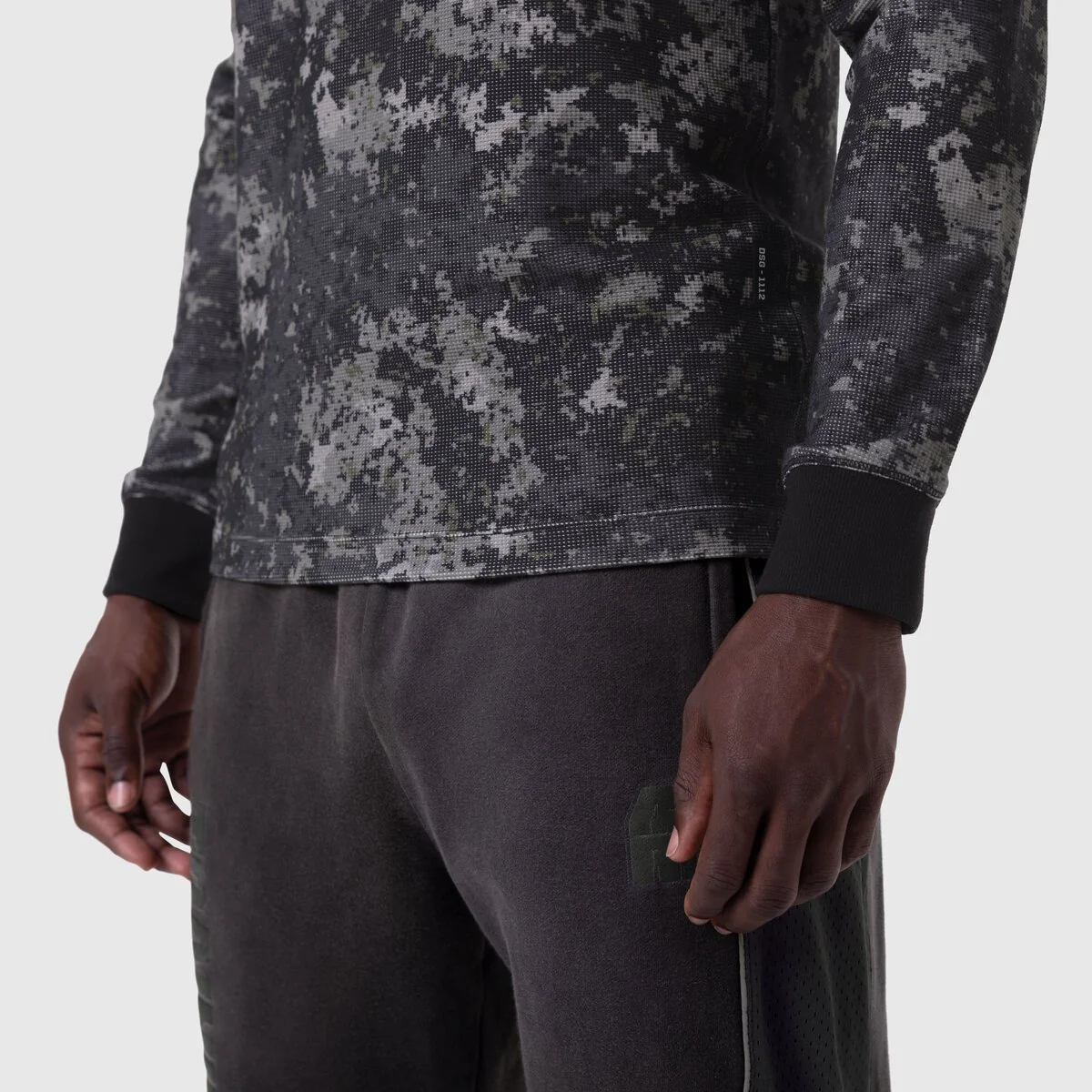 1112. Waffle Knit Longsleeve - Pixel Camo - Image 7