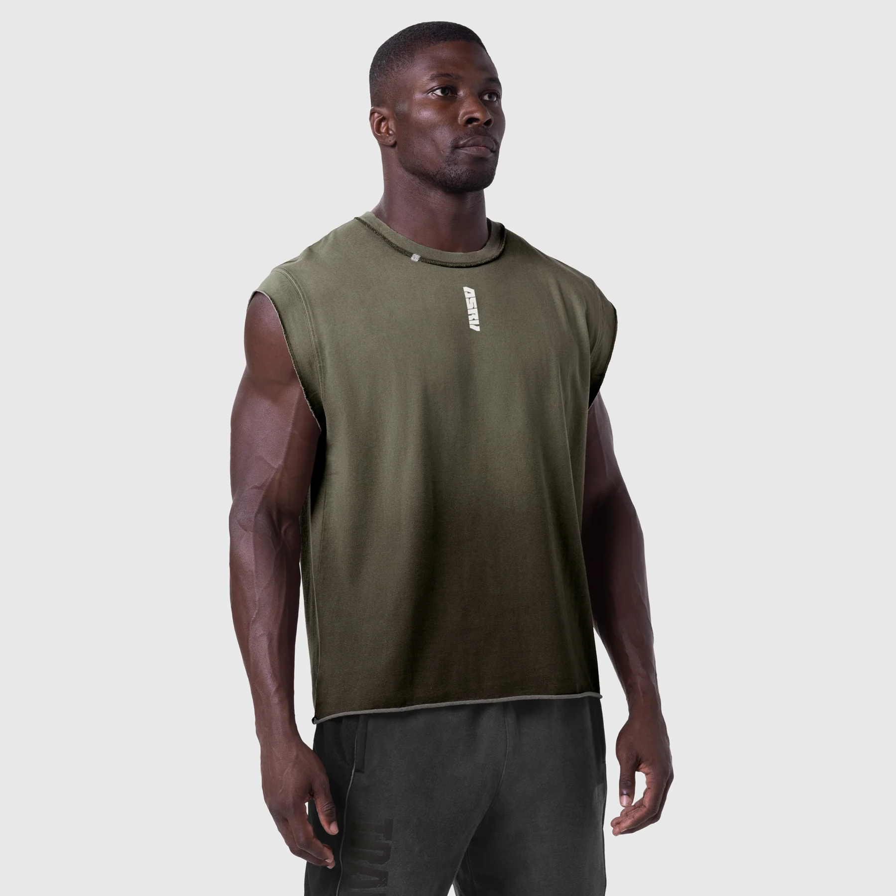 1115. Tech Essential™ Cap Shoulder Cutoff - Olive Sun Fade - Image 2